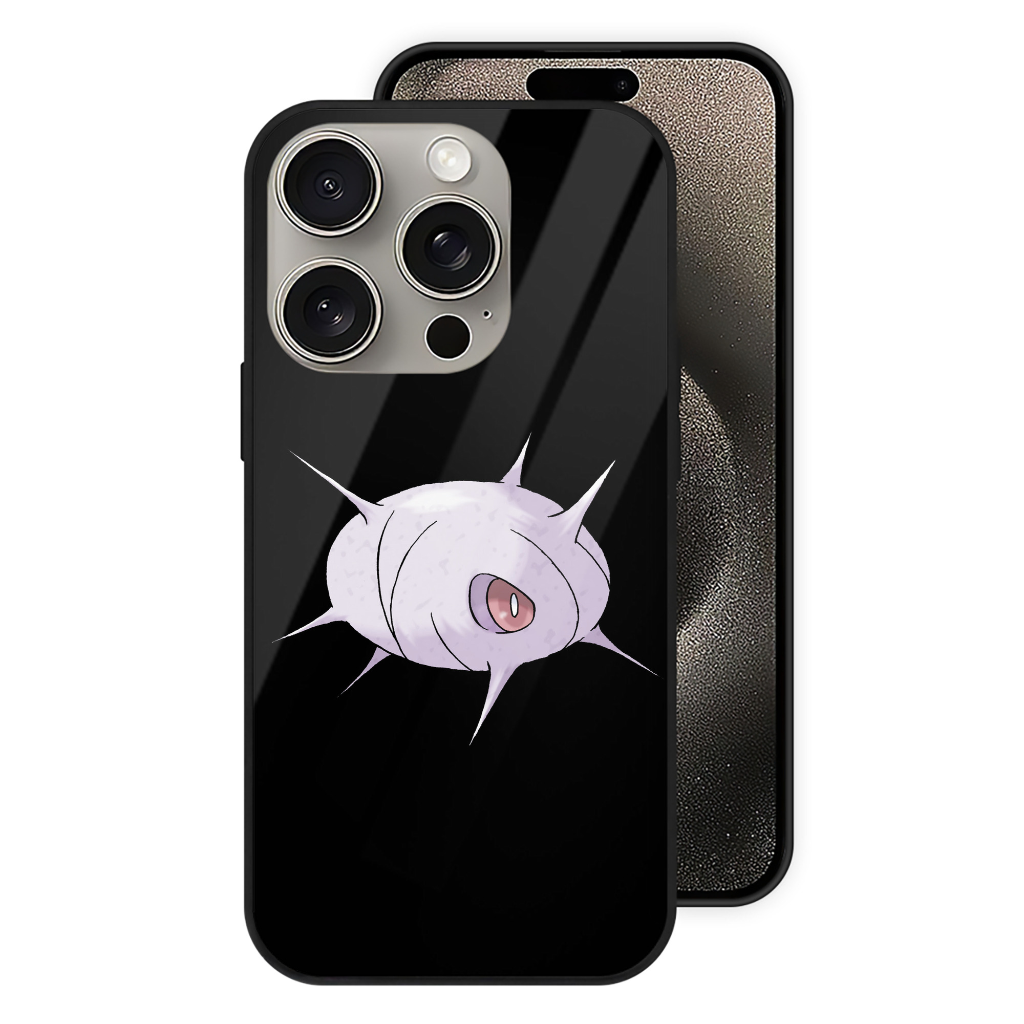 （画像用） ポケットモンスター Pokémon 【iPhone15Pro対応】スマホケース 耐衝撃＆黄変防止 背面ガラス