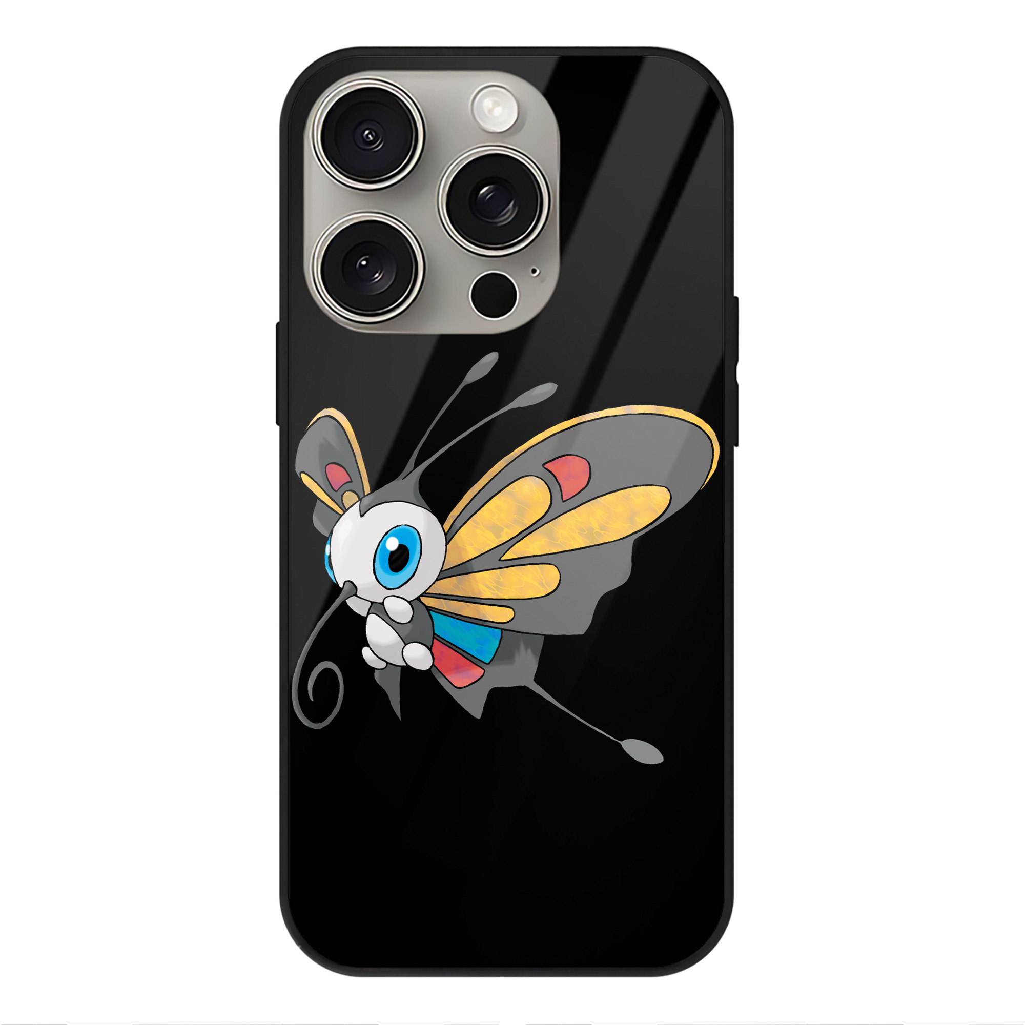 （画像用） ポケットモンスター Pokémon 【iPhone15Pro対応】スマホケース 耐衝撃＆黄変防止 背面ガラス