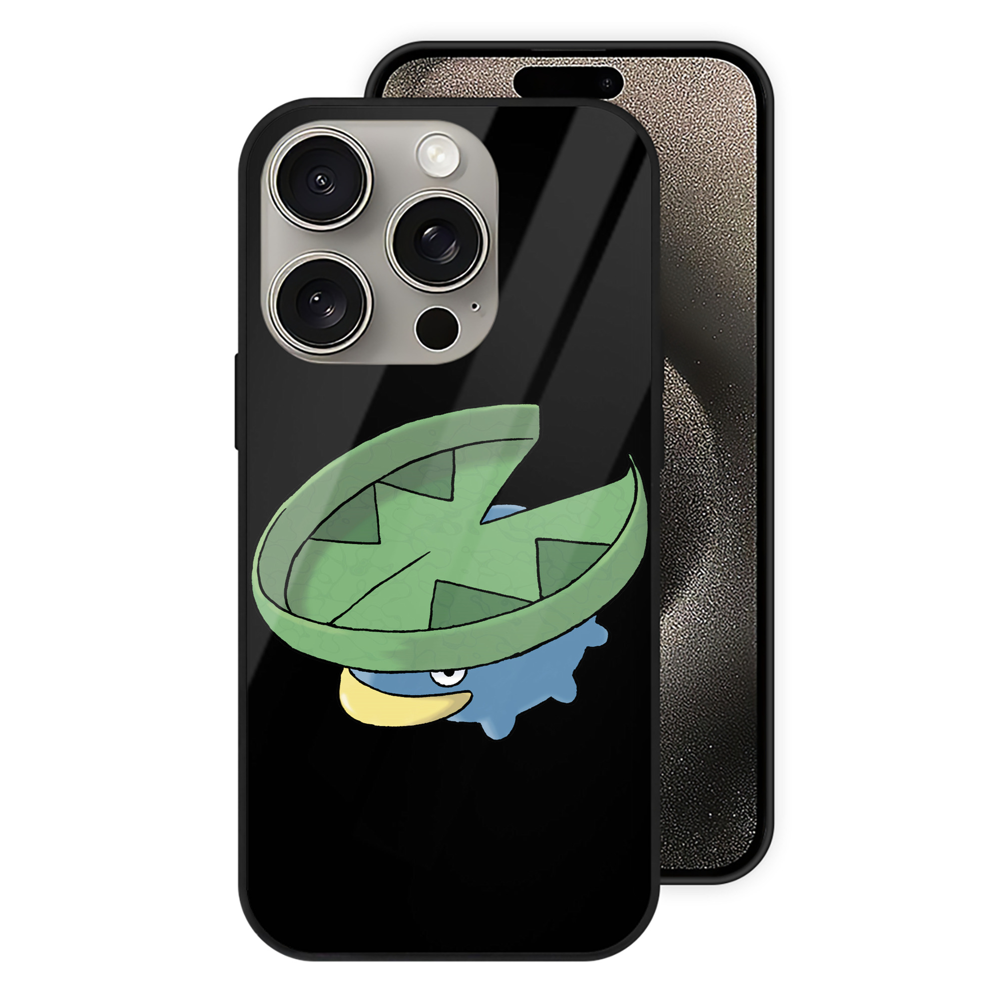 （画像用） ポケットモンスター Pokémon 【iPhone15Pro対応】スマホケース 耐衝撃＆黄変防止 背面ガラス