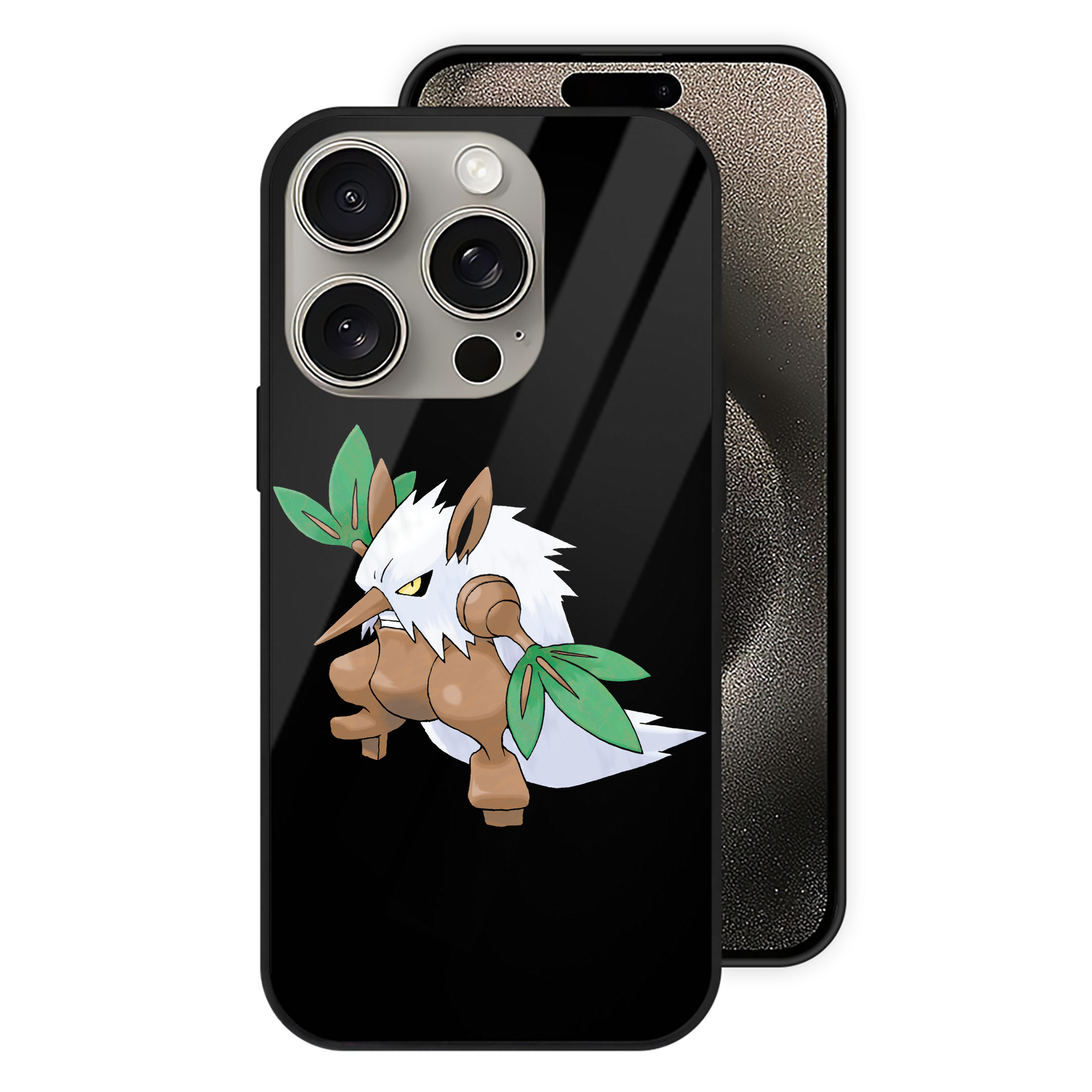 （画像用） ポケットモンスター Pokémon 【iPhone15Pro対応】スマホケース 耐衝撃＆黄変防止 背面ガラス