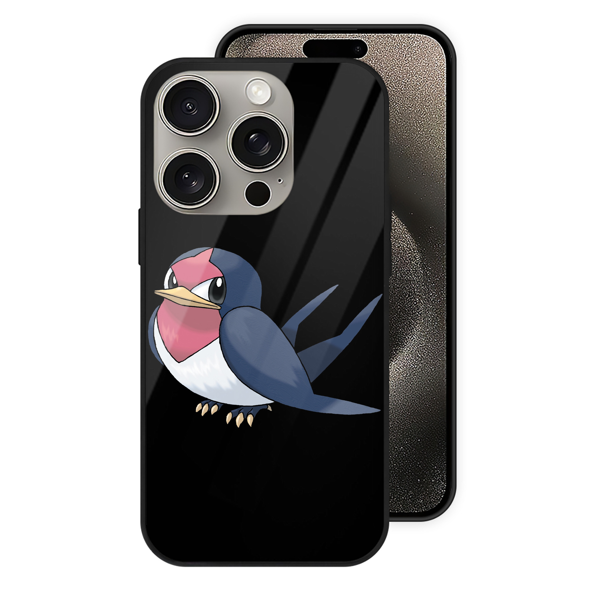 （画像用） ポケットモンスター Pokémon 【iPhone15Pro対応】スマホケース 耐衝撃＆黄変防止 背面ガラス