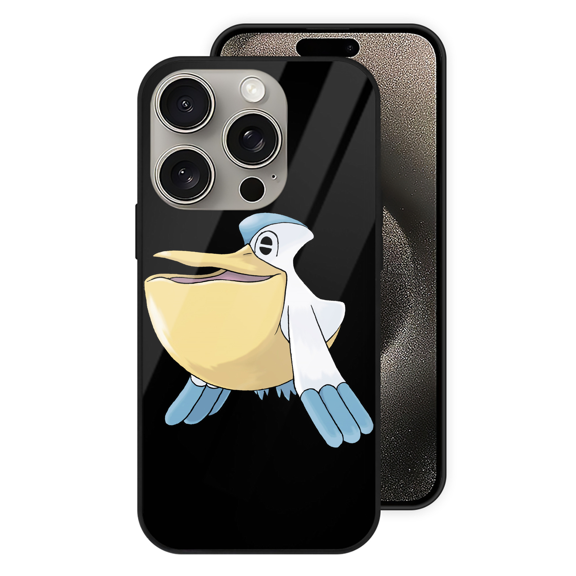 （画像用） ポケットモンスター Pokémon 【iPhone15Pro対応】スマホケース 耐衝撃＆黄変防止 背面ガラス