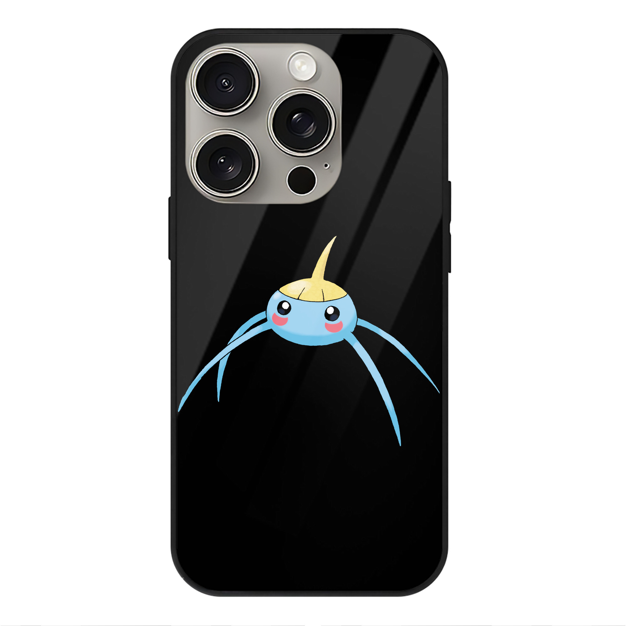 （画像用） ポケットモンスター Pokémon 【iPhone15Pro対応】スマホケース 耐衝撃＆黄変防止 背面ガラス