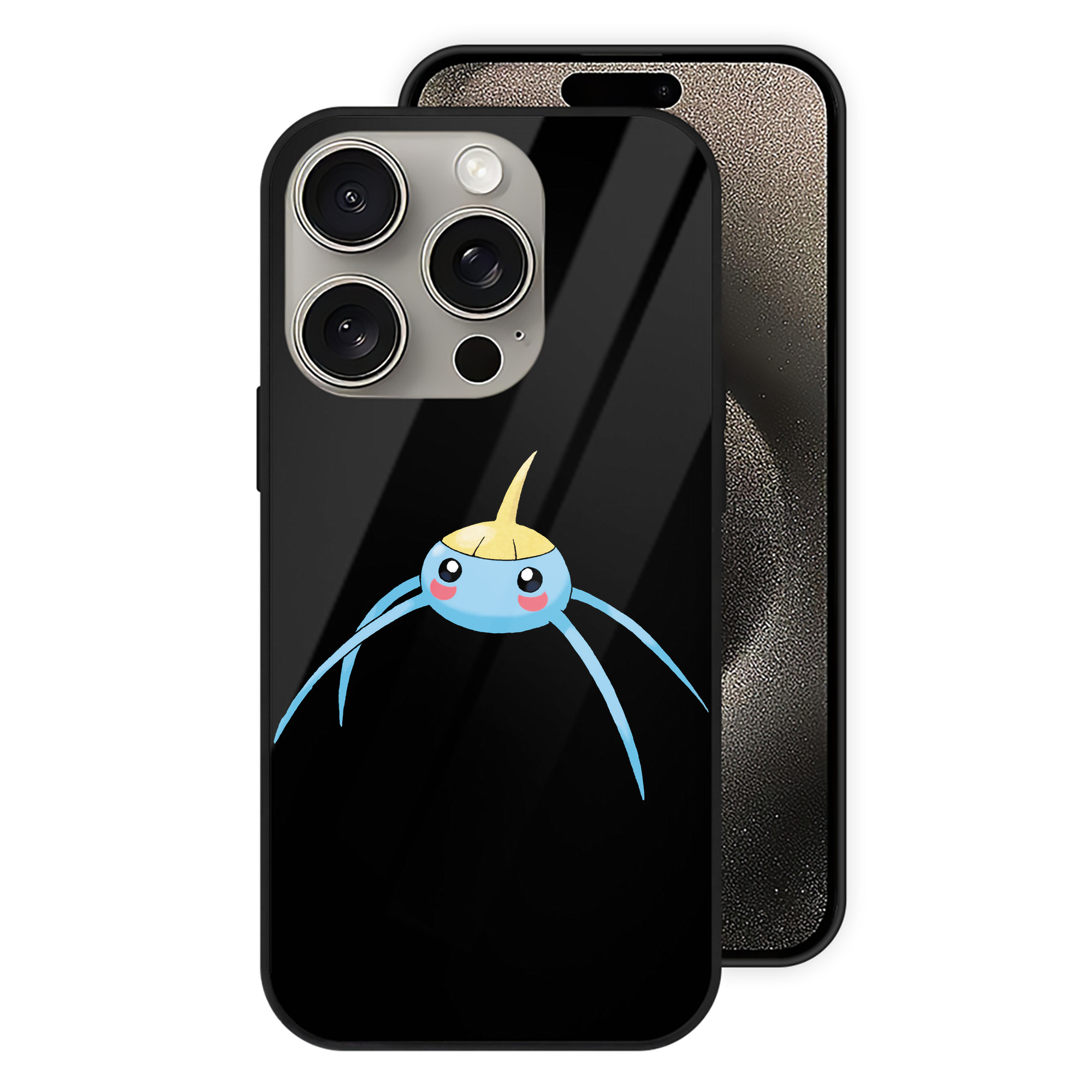 （画像用） ポケットモンスター Pokémon 【iPhone15Pro対応】スマホケース 耐衝撃＆黄変防止 背面ガラス