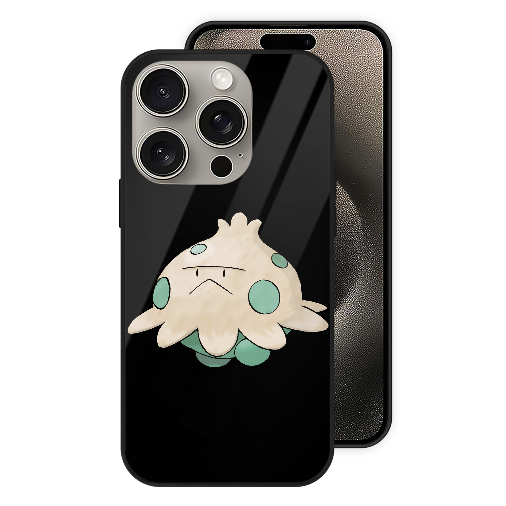 （画像用） ポケットモンスター Pokémon 【iPhone15Pro対応】スマホケース 耐衝撃＆黄変防止 背面ガラス