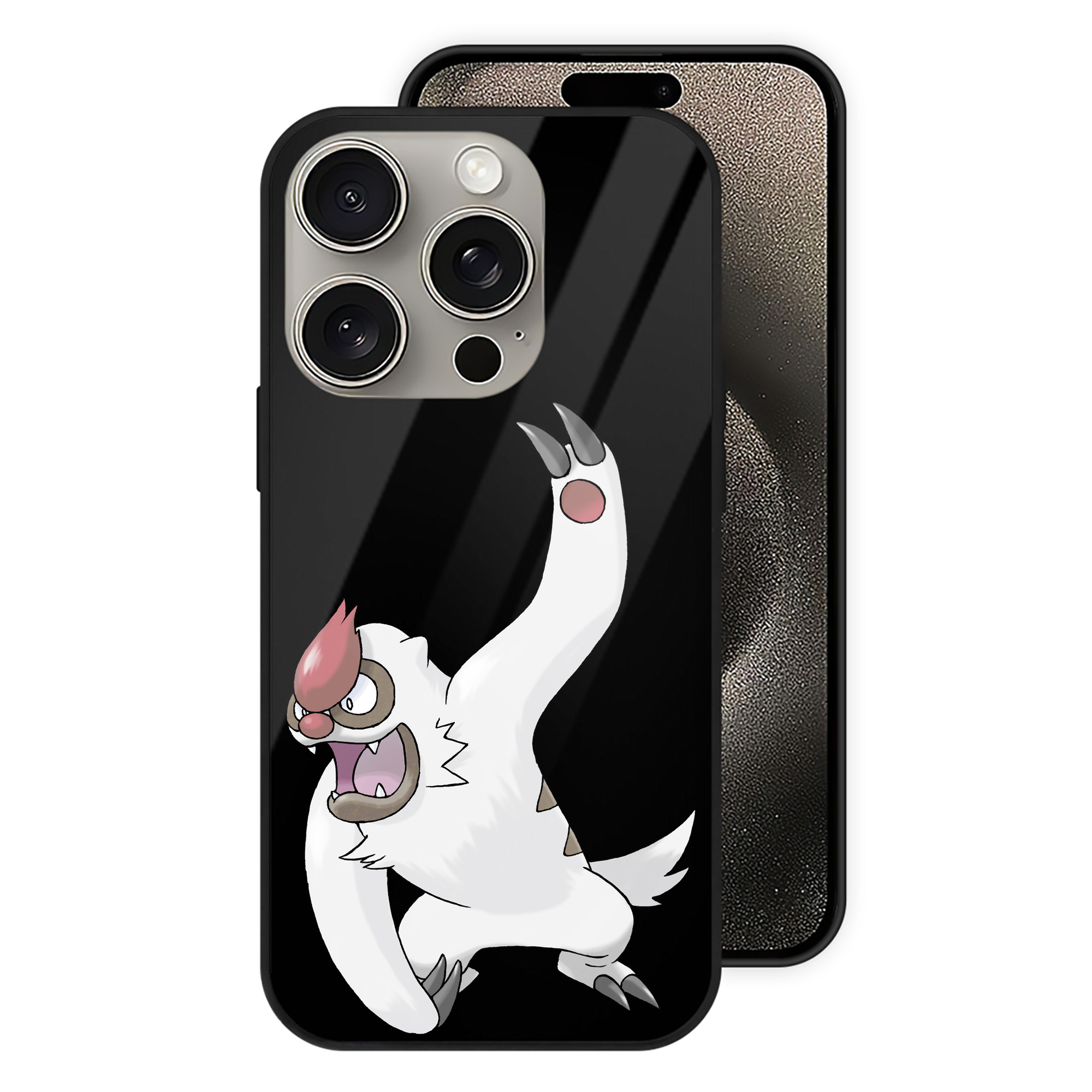 （画像用） ポケットモンスター Pokémon 【iPhone15Pro対応】スマホケース 耐衝撃＆黄変防止 背面ガラス