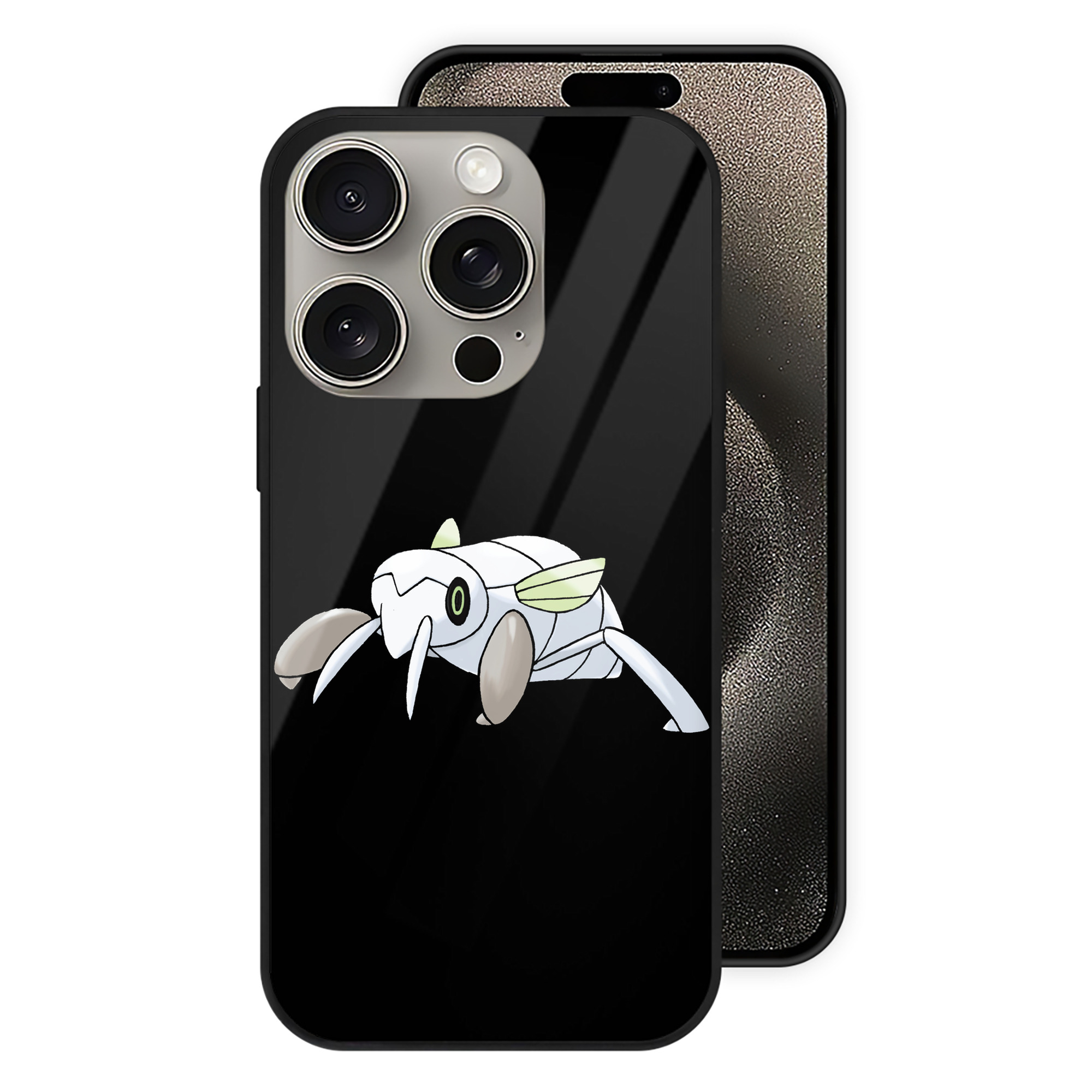 （画像用） ポケットモンスター Pokémon 【iPhone15Pro対応】スマホケース 耐衝撃＆黄変防止 背面ガラス