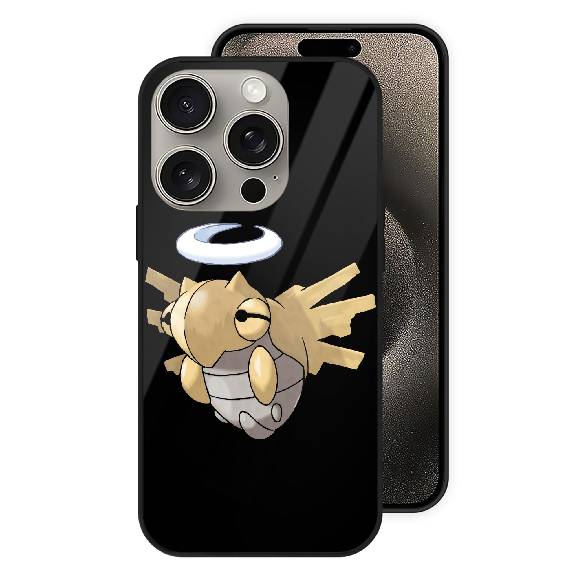 （画像用） ポケットモンスター Pokémon 【iPhone15Pro対応】スマホケース 耐衝撃＆黄変防止 背面ガラス