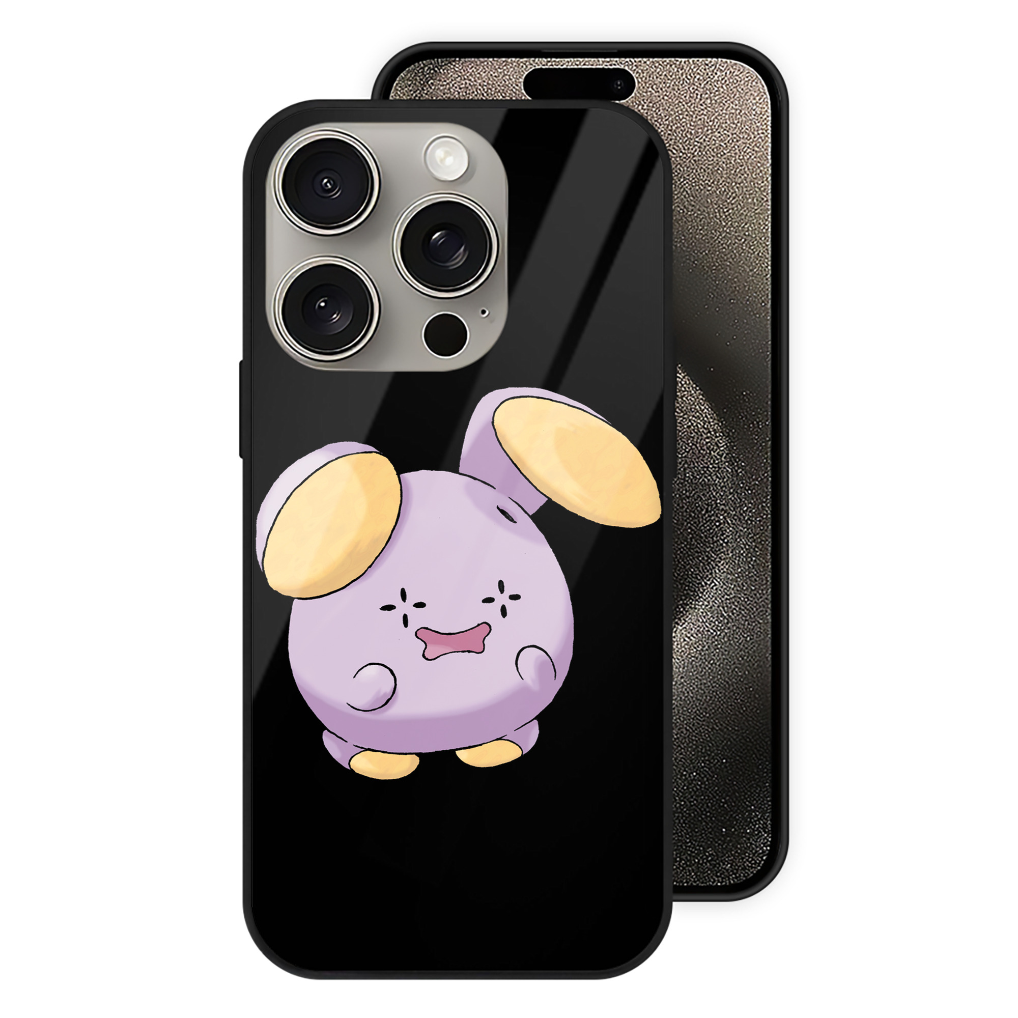 （画像用） ポケットモンスター Pokémon 【iPhone15Pro対応】スマホケース 耐衝撃＆黄変防止 背面ガラス