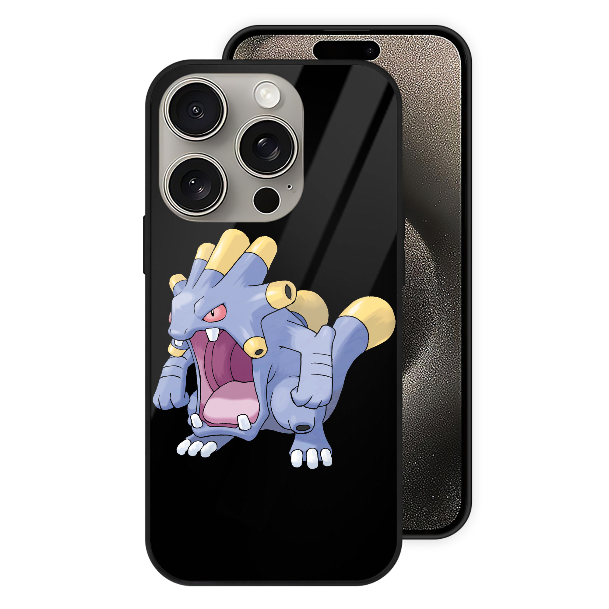（画像用） ポケットモンスター Pokémon 【iPhone15Pro対応】スマホケース 耐衝撃＆黄変防止 背面ガラス