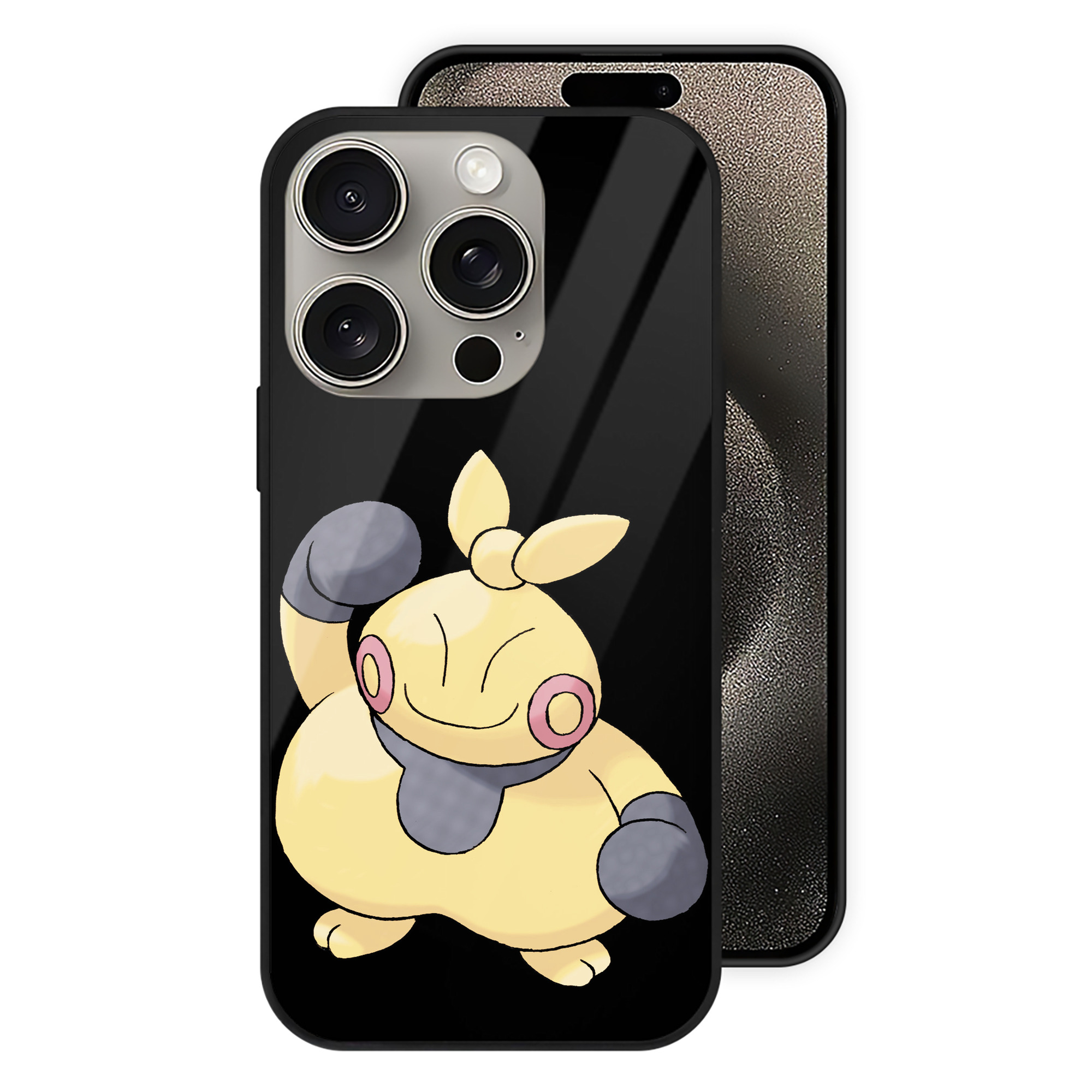 （画像用） ポケットモンスター Pokémon 【iPhone15Pro対応】スマホケース 耐衝撃＆黄変防止 背面ガラス