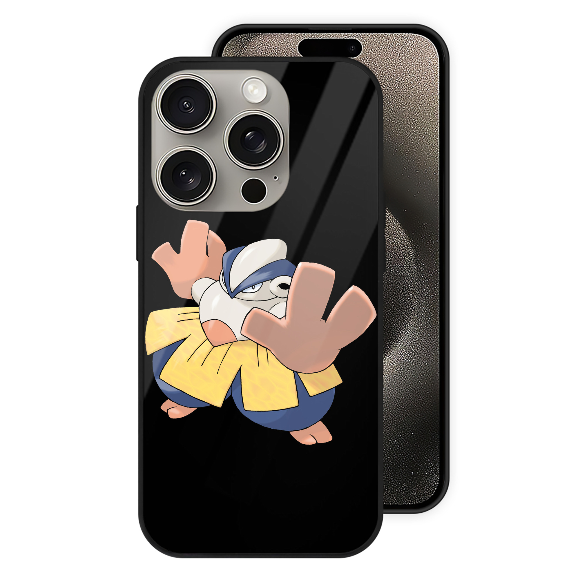 （画像用） ポケットモンスター Pokémon 【iPhone15Pro対応】スマホケース 耐衝撃＆黄変防止 背面ガラス