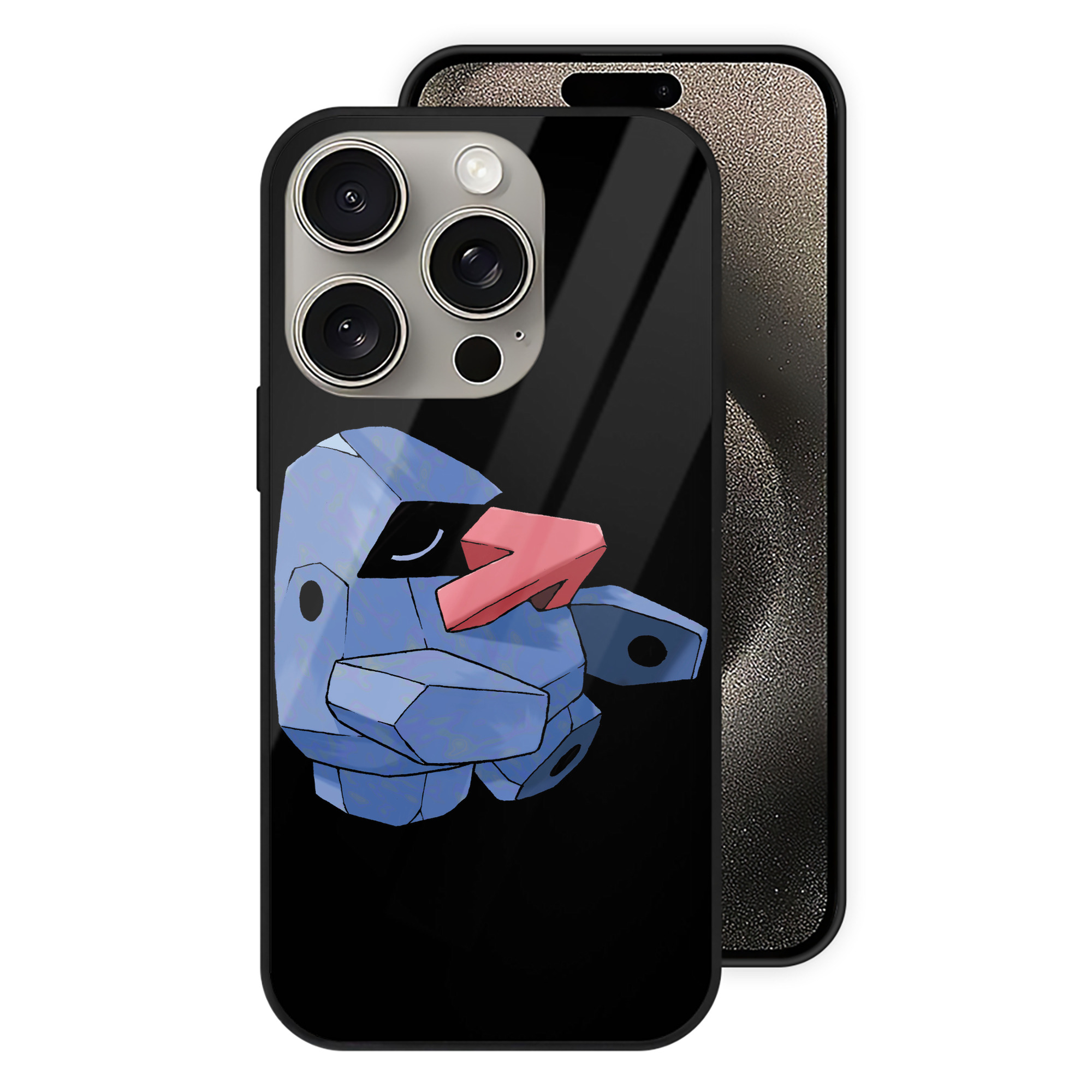 （画像用） ポケットモンスター Pokémon 【iPhone15Pro対応】スマホケース 耐衝撃＆黄変防止 背面ガラス