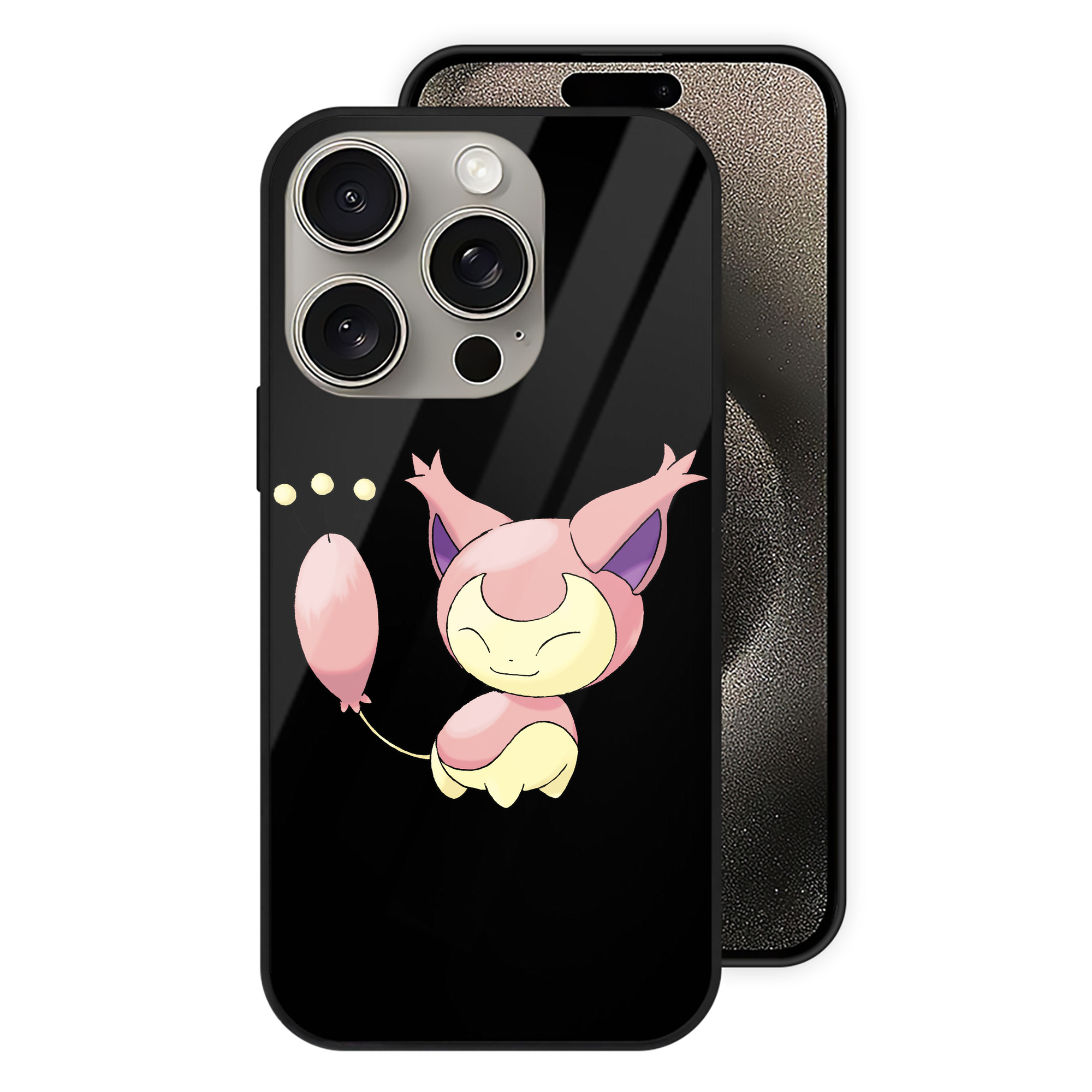 （画像用） ポケットモンスター Pokémon 【iPhone15Pro対応】スマホケース 耐衝撃＆黄変防止 背面ガラス