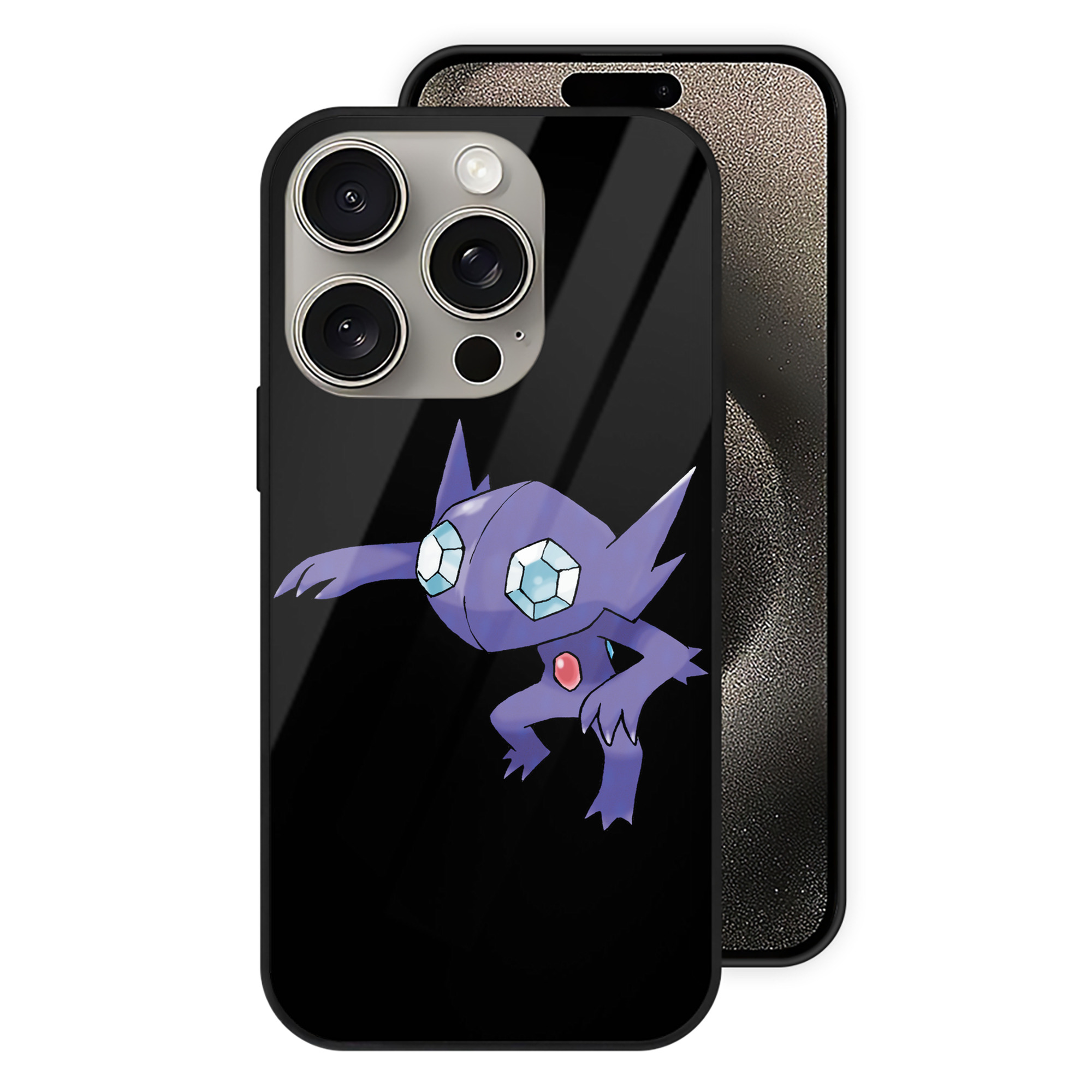 （画像用） ポケットモンスター Pokémon 【iPhone15Pro対応】スマホケース 耐衝撃＆黄変防止 背面ガラス