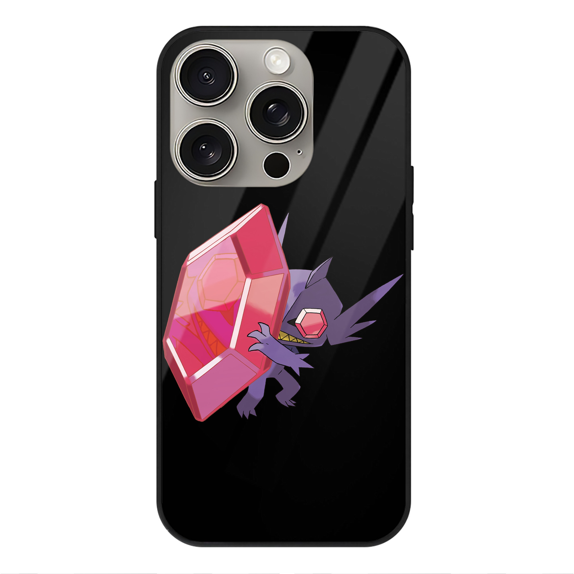 （画像用） ポケットモンスター Pokémon 【iPhone15Pro対応】スマホケース 耐衝撃＆黄変防止 背面ガラス