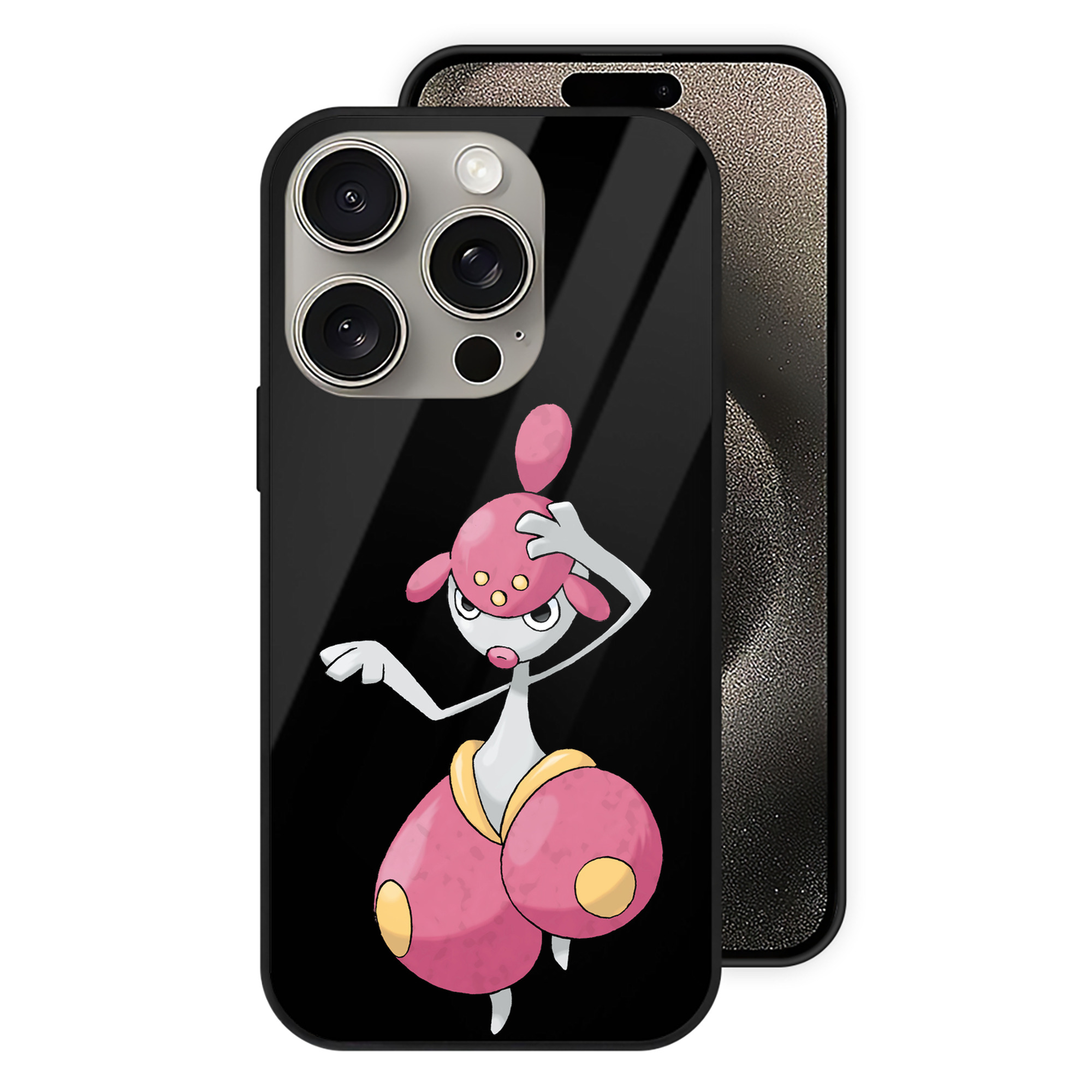 （画像用） ポケットモンスター Pokémon 【iPhone15Pro対応】スマホケース 耐衝撃＆黄変防止 背面ガラス
