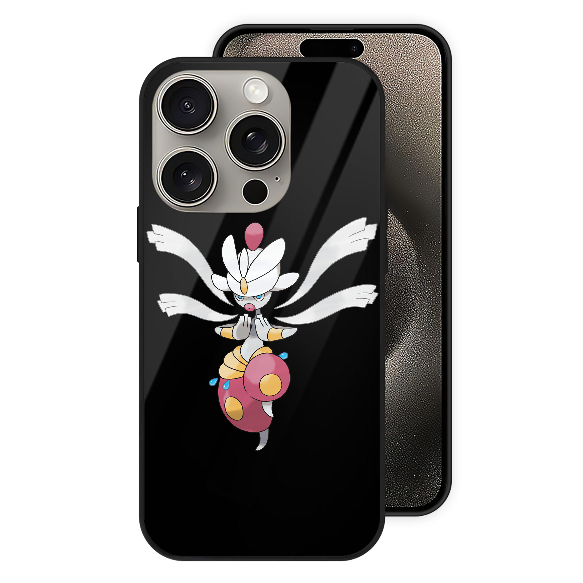 （画像用） ポケットモンスター Pokémon 【iPhone15Pro対応】スマホケース 耐衝撃＆黄変防止 背面ガラス