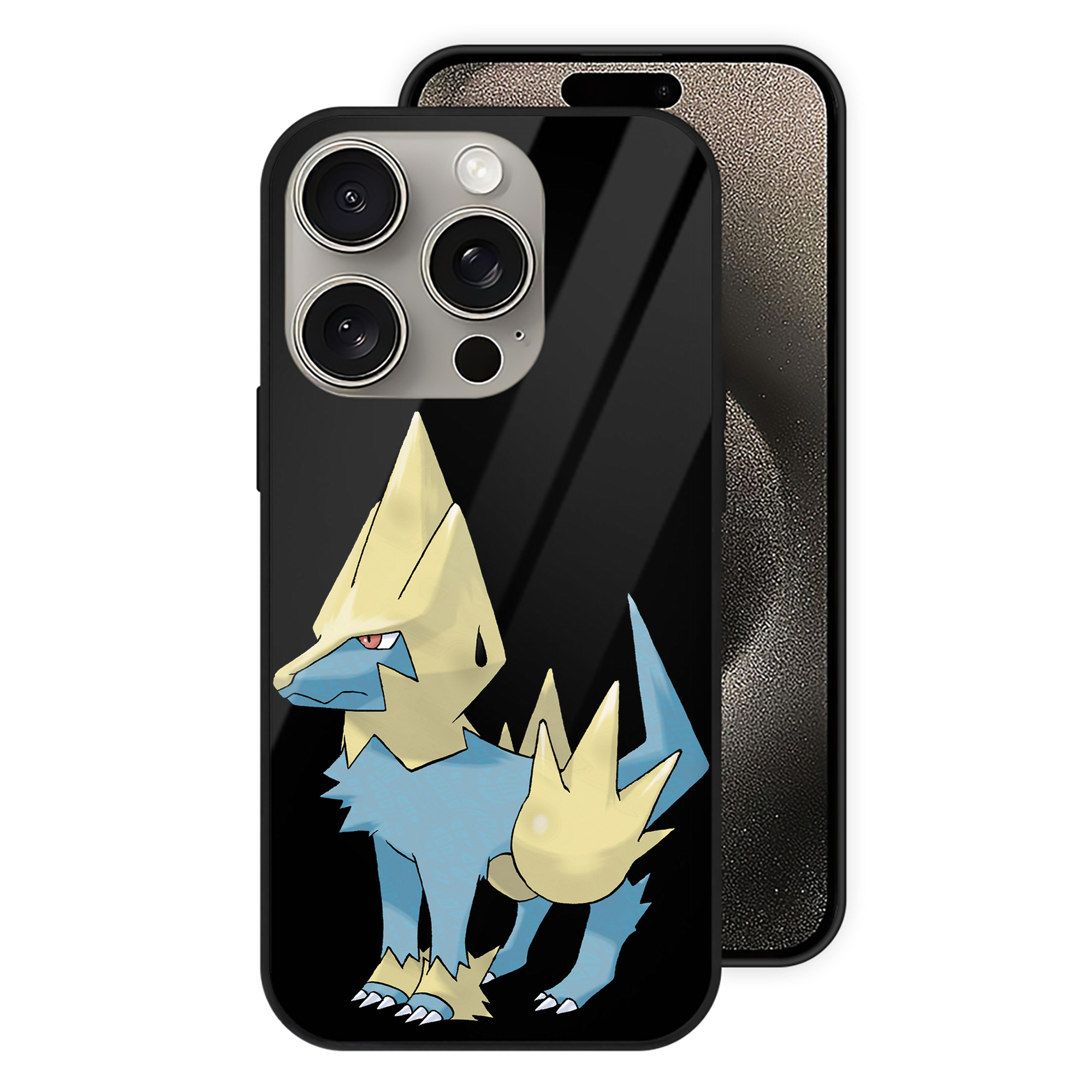 （画像用） ポケットモンスター Pokémon 【iPhone15Pro対応】スマホケース 耐衝撃＆黄変防止 背面ガラス