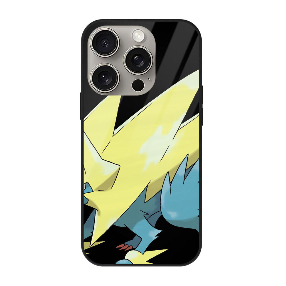 （画像用） ポケットモンスター Pokémon 【iPhone15Pro対応】スマホケース 耐衝撃＆黄変防止 背面ガラス