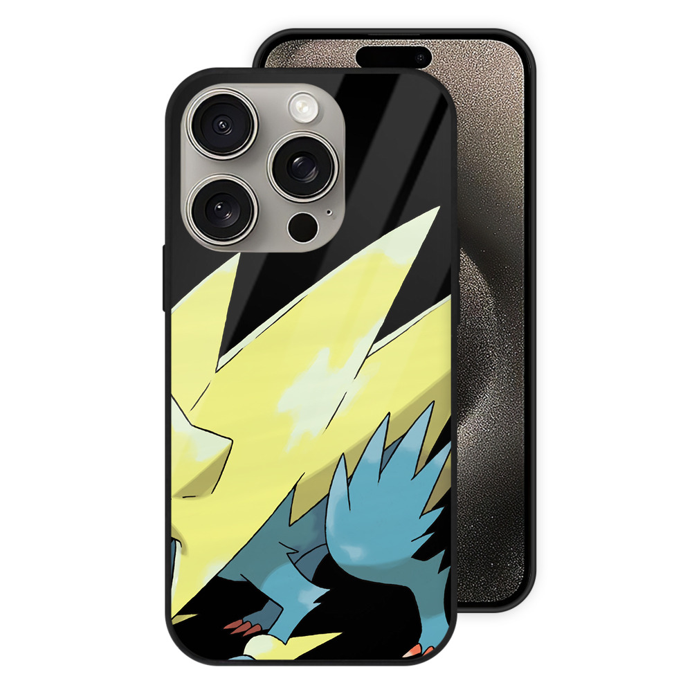（画像用） ポケットモンスター Pokémon 【iPhone15Pro対応】スマホケース 耐衝撃＆黄変防止 背面ガラス
