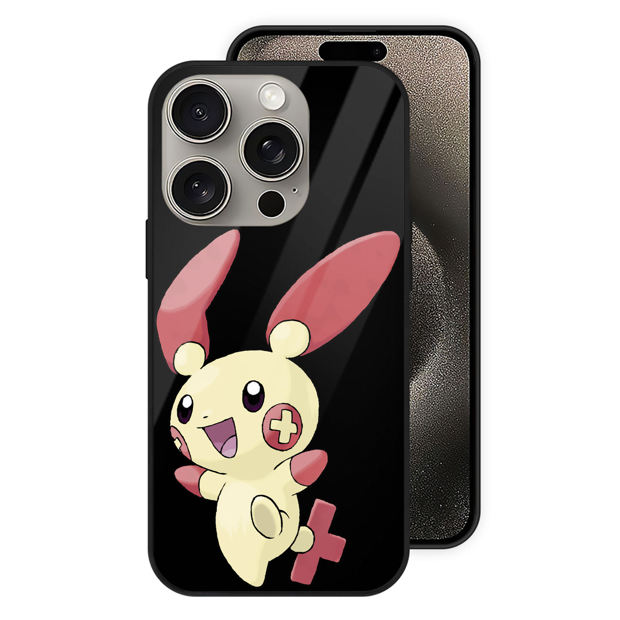 （画像用） ポケットモンスター Pokémon 【iPhone15Pro対応】スマホケース 耐衝撃＆黄変防止 背面ガラス