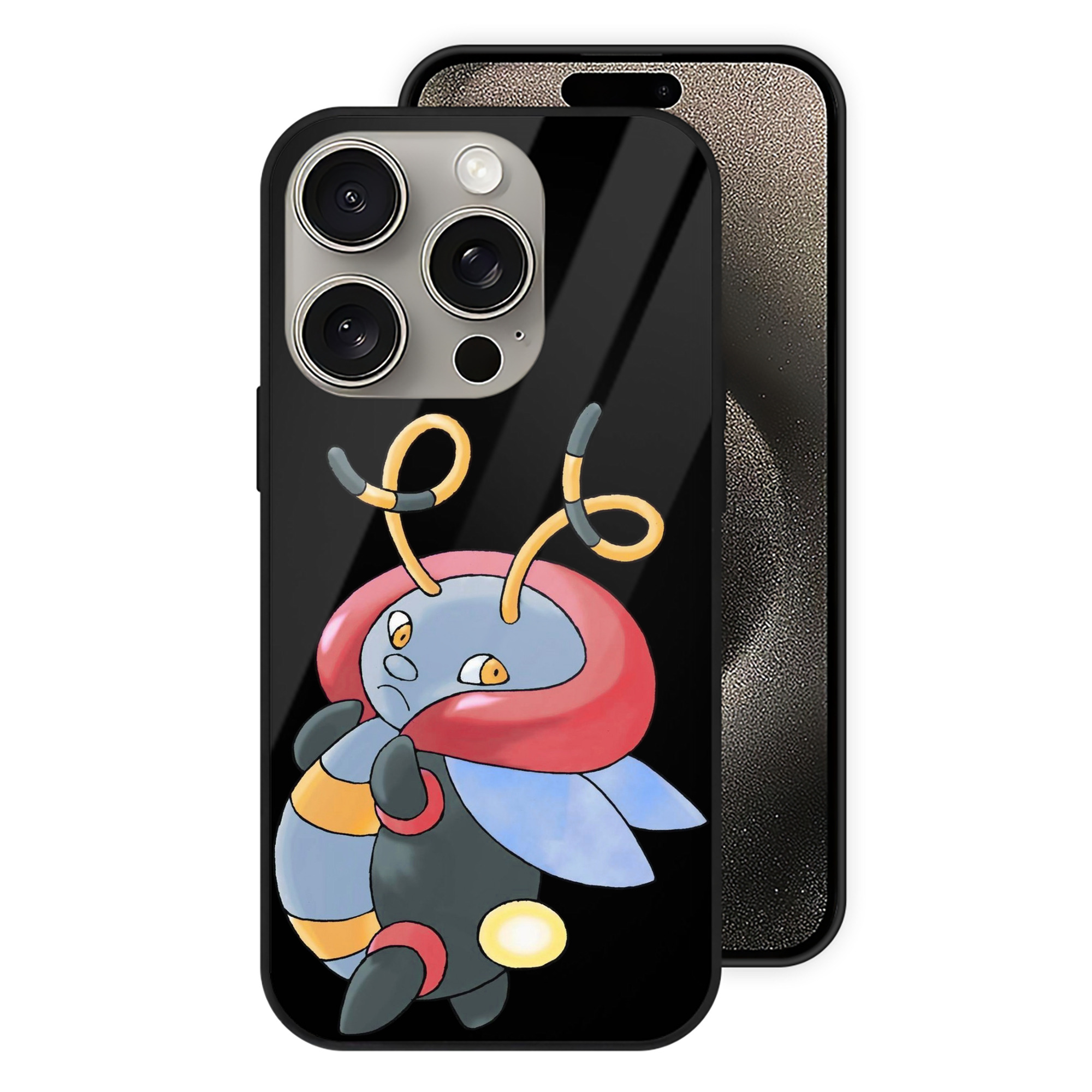 （画像用） ポケットモンスター Pokémon 【iPhone15Pro対応】スマホケース 耐衝撃＆黄変防止 背面ガラス