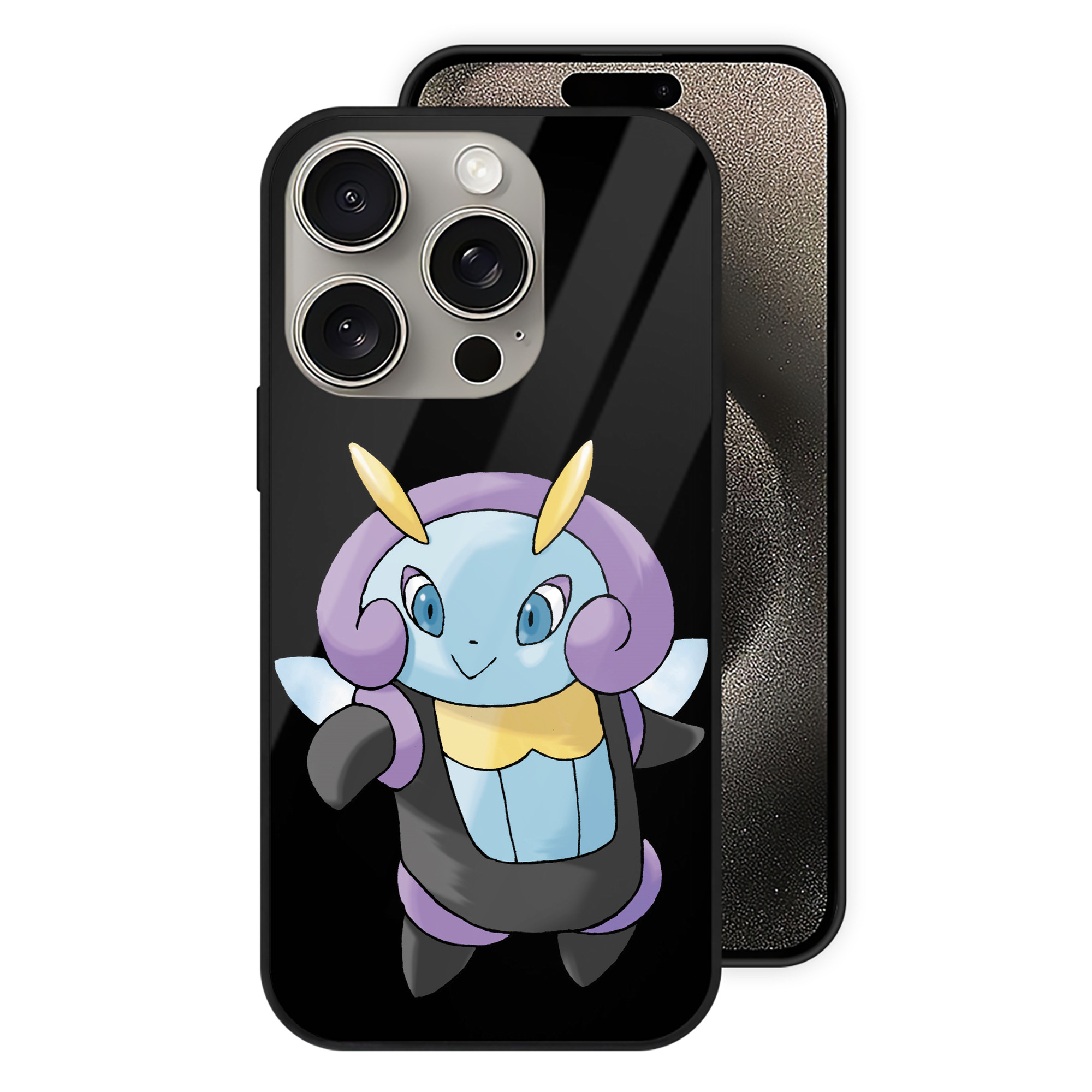 （画像用） ポケットモンスター Pokémon 【iPhone15Pro対応】スマホケース 耐衝撃＆黄変防止 背面ガラス