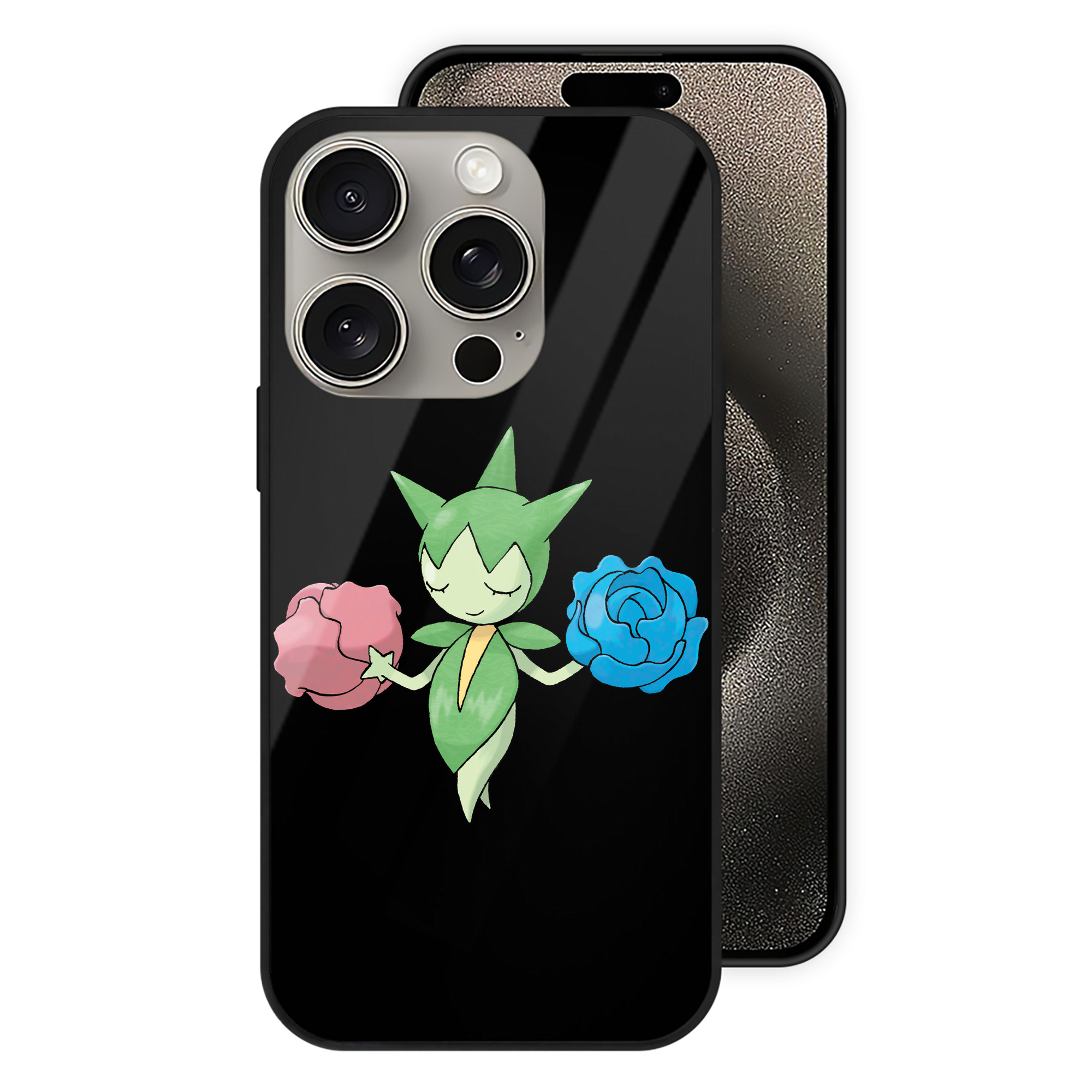 （画像用） ポケットモンスター Pokémon 【iPhone15Pro対応】スマホケース 耐衝撃＆黄変防止 背面ガラス