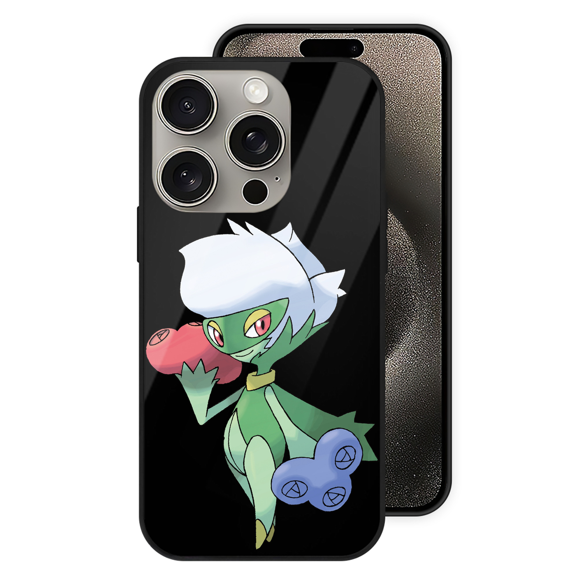 （画像用） ポケットモンスター Pokémon 【iPhone15Pro対応】スマホケース 耐衝撃＆黄変防止 背面ガラス