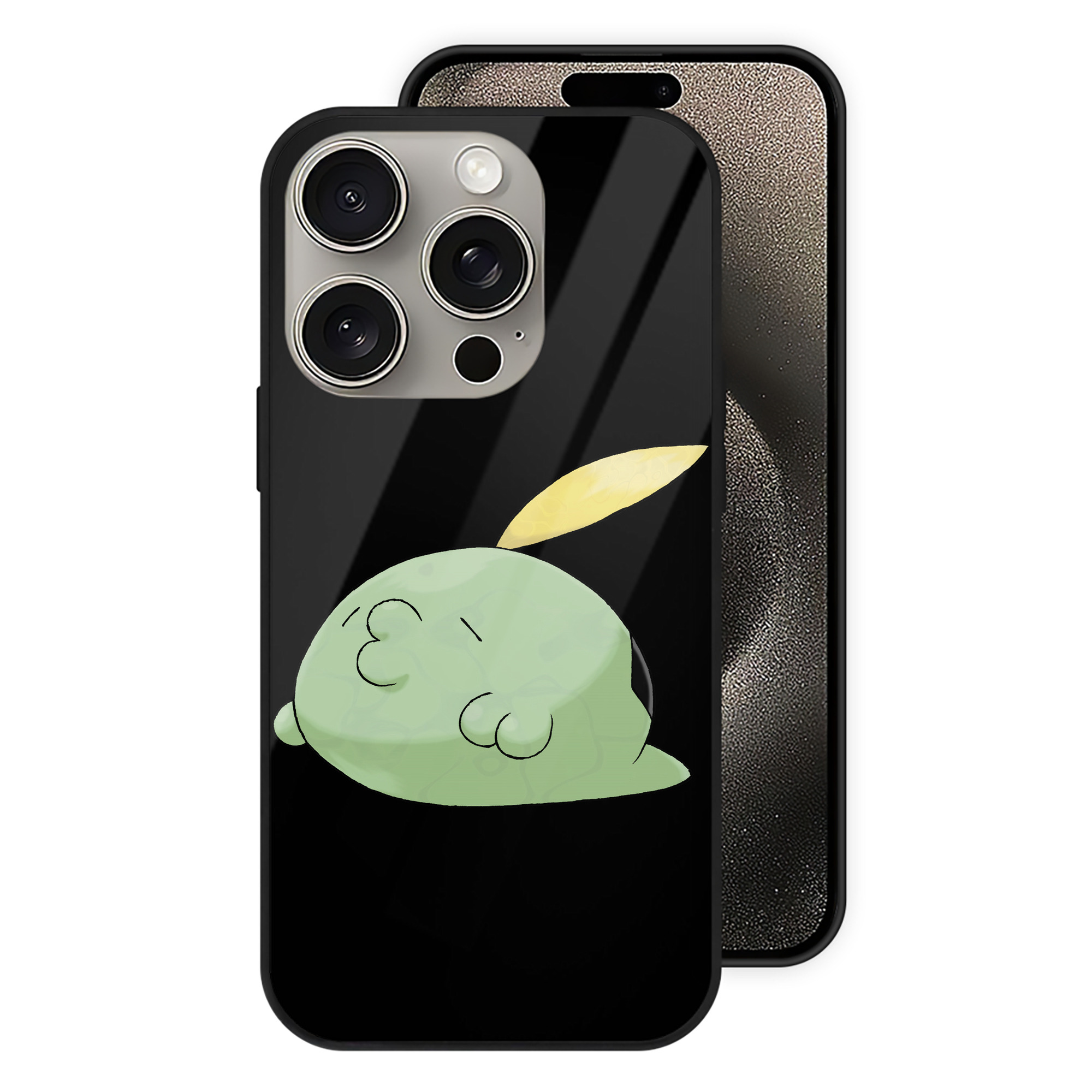 （画像用） ポケットモンスター Pokémon 【iPhone15Pro対応】スマホケース 耐衝撃＆黄変防止 背面ガラス