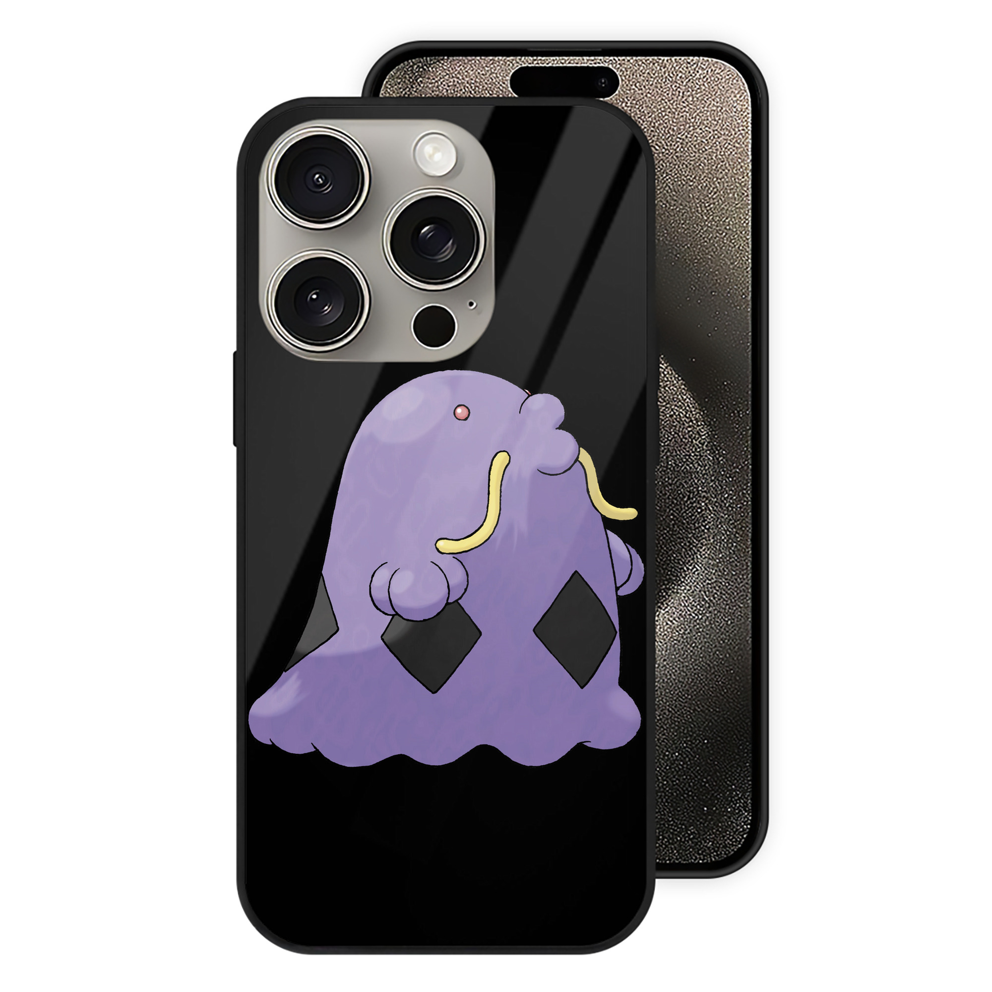 （画像用） ポケットモンスター Pokémon 【iPhone15Pro対応】スマホケース 耐衝撃＆黄変防止 背面ガラス
