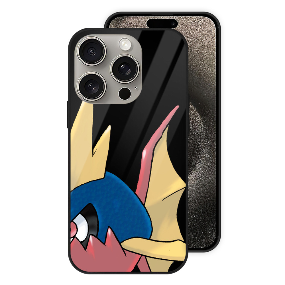 （画像用） ポケットモンスター Pokémon 【iPhone15Pro対応】スマホケース 耐衝撃＆黄変防止 背面ガラス