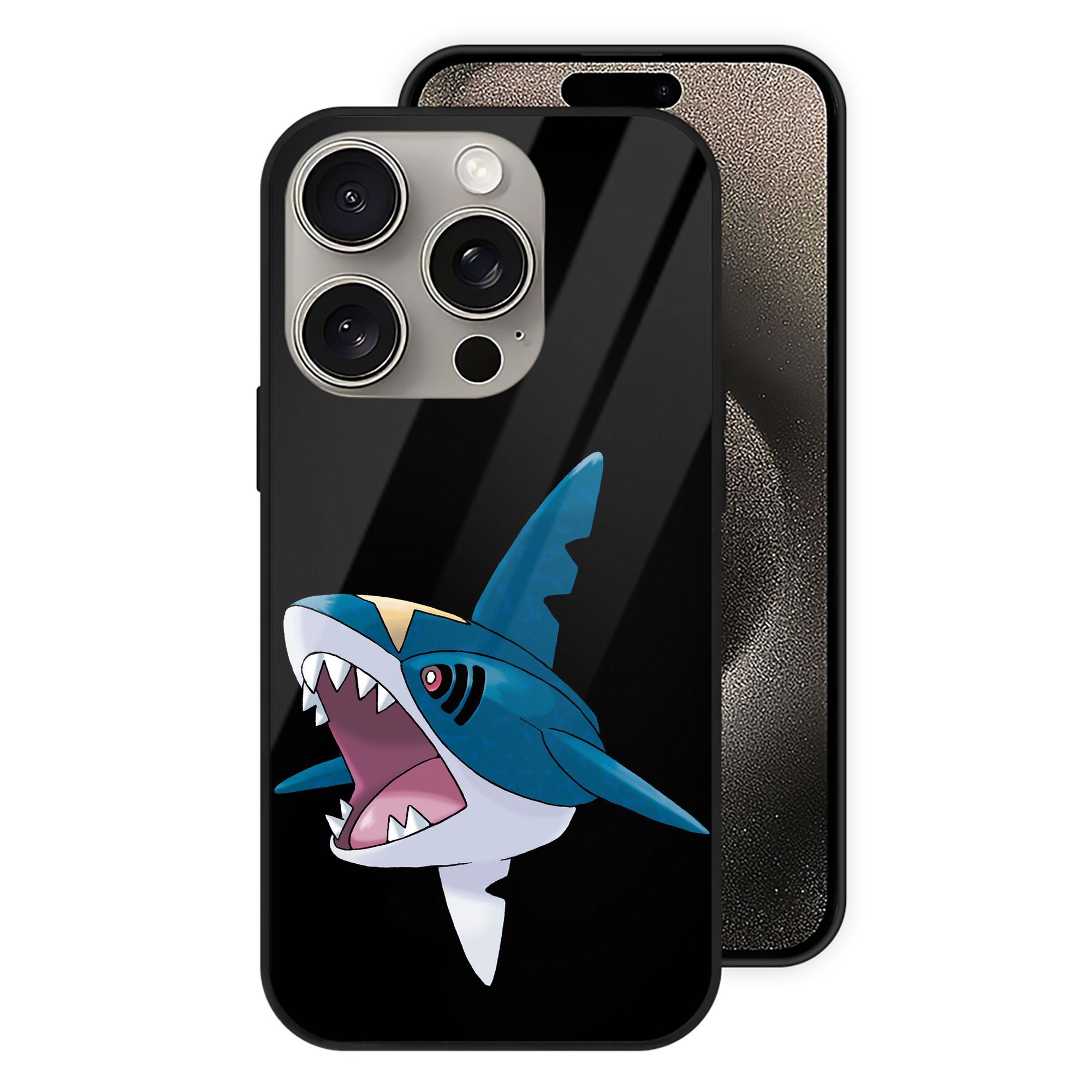 （画像用） ポケットモンスター Pokémon 【iPhone15Pro対応】スマホケース 耐衝撃＆黄変防止 背面ガラス
