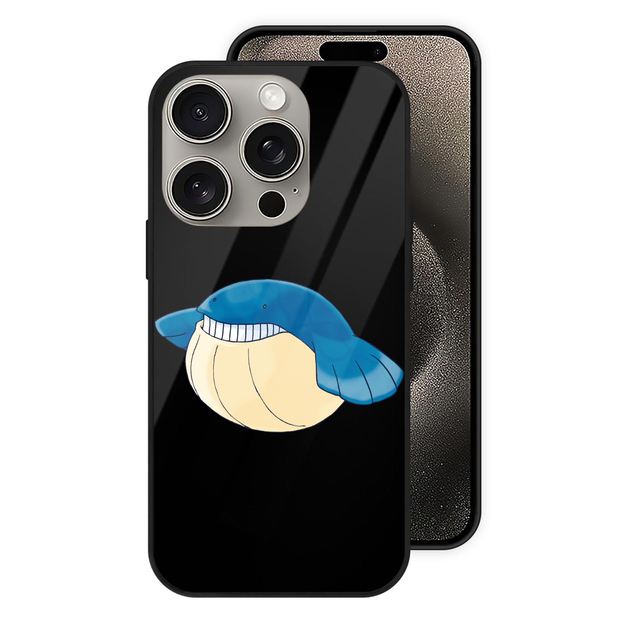 （画像用） ポケットモンスター Pokémon 【iPhone15Pro対応】スマホケース 耐衝撃＆黄変防止 背面ガラス