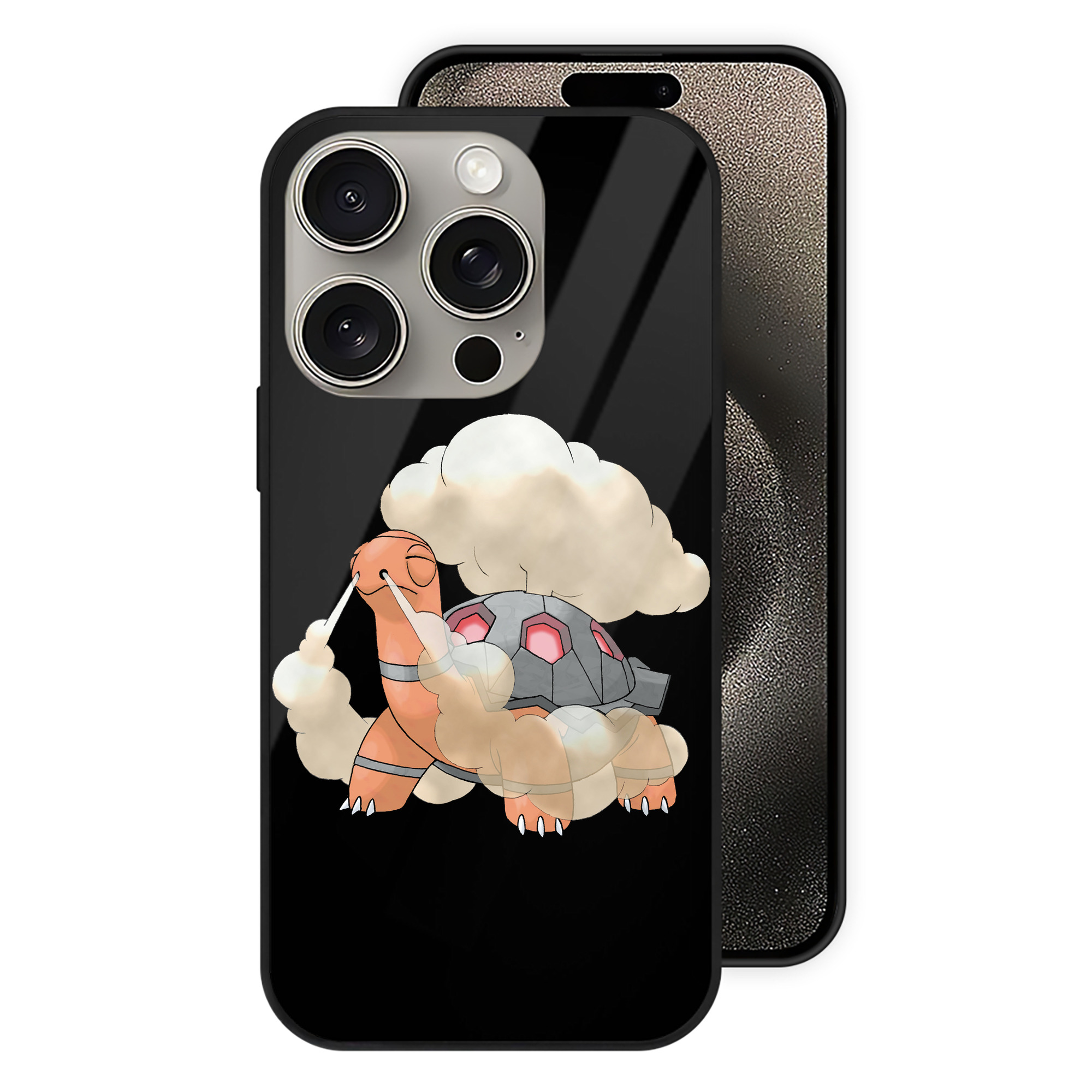 （画像用） ポケットモンスター Pokémon 【iPhone15Pro対応】スマホケース 耐衝撃＆黄変防止 背面ガラス