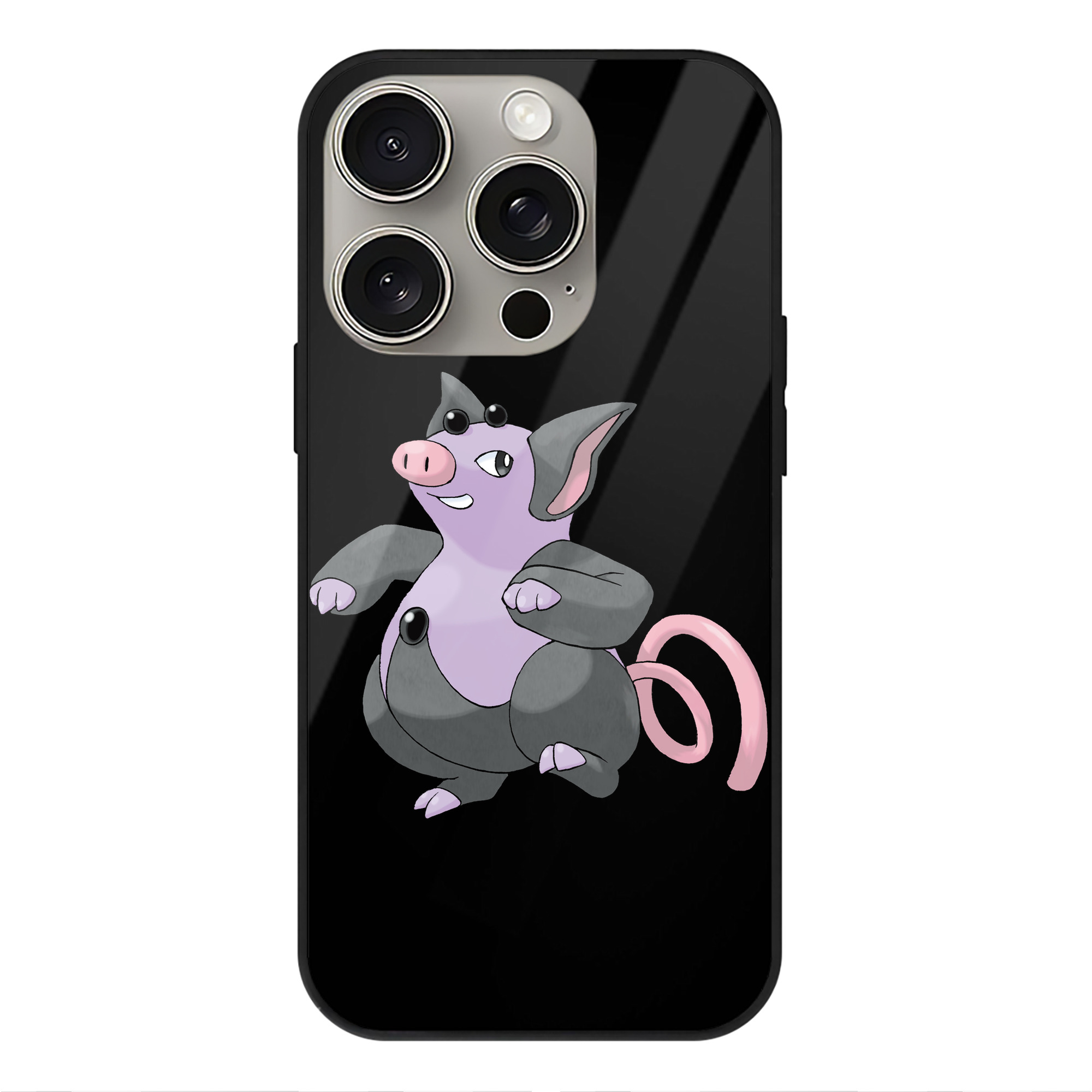 （画像用） ポケットモンスター Pokémon 【iPhone15Pro対応】スマホケース 耐衝撃＆黄変防止 背面ガラス