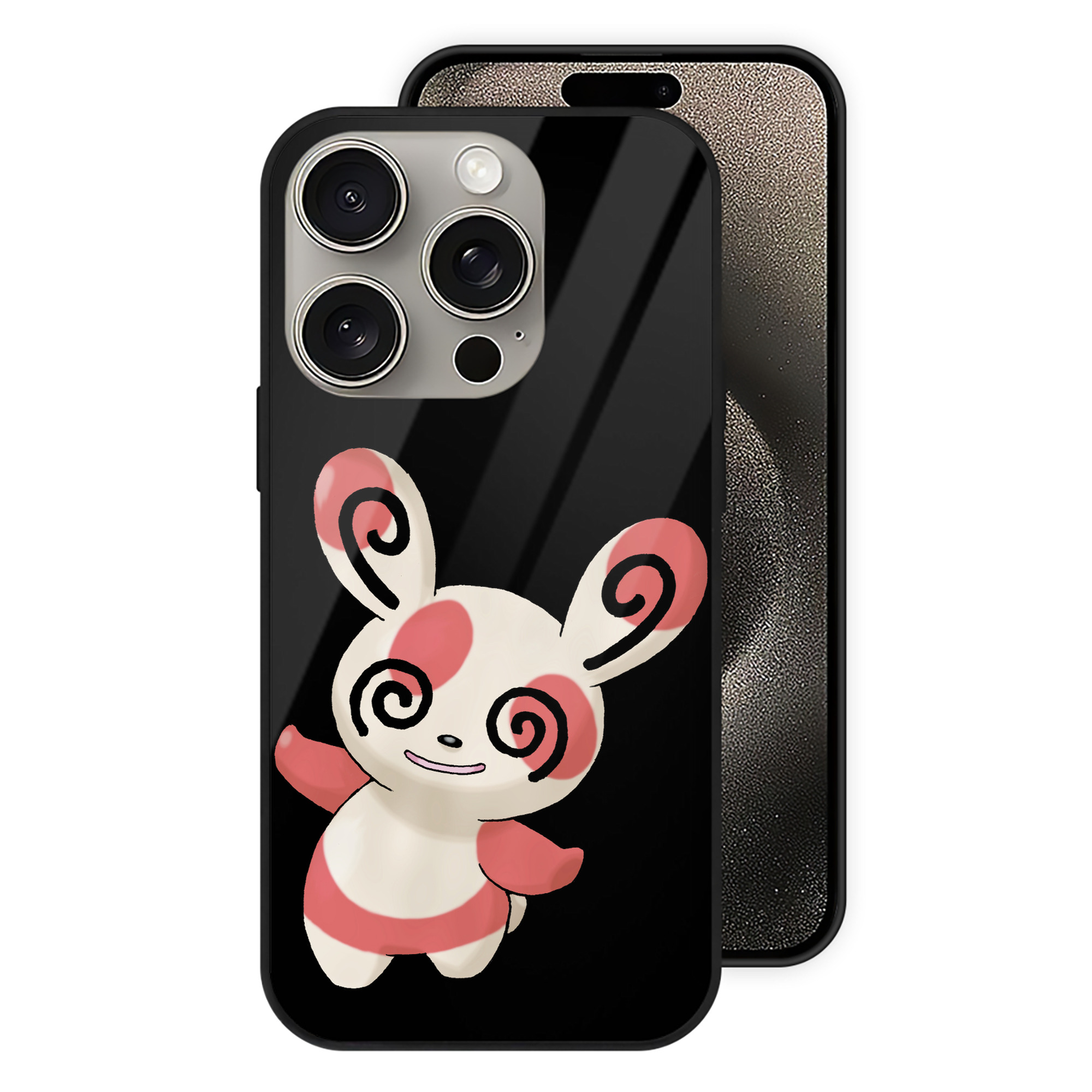 （画像用） ポケットモンスター Pokémon 【iPhone15Pro対応】スマホケース 耐衝撃＆黄変防止 背面ガラス