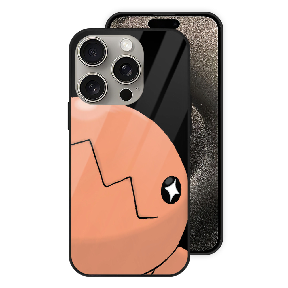 （画像用） ポケットモンスター Pokémon 【iPhone15Pro対応】スマホケース 耐衝撃＆黄変防止 背面ガラス