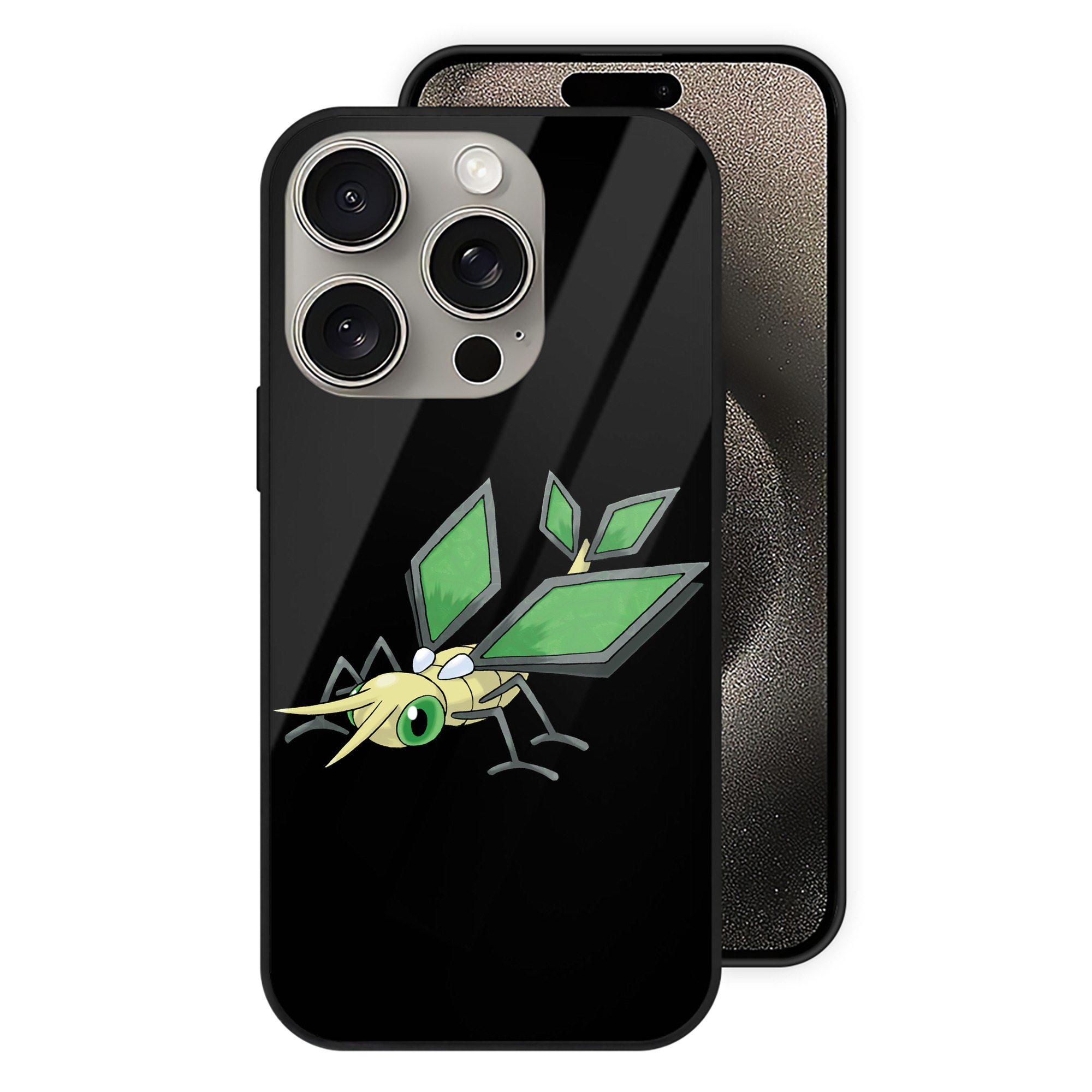 （画像用） ポケットモンスター Pokémon 【iPhone15Pro対応】スマホケース 耐衝撃＆黄変防止 背面ガラス
