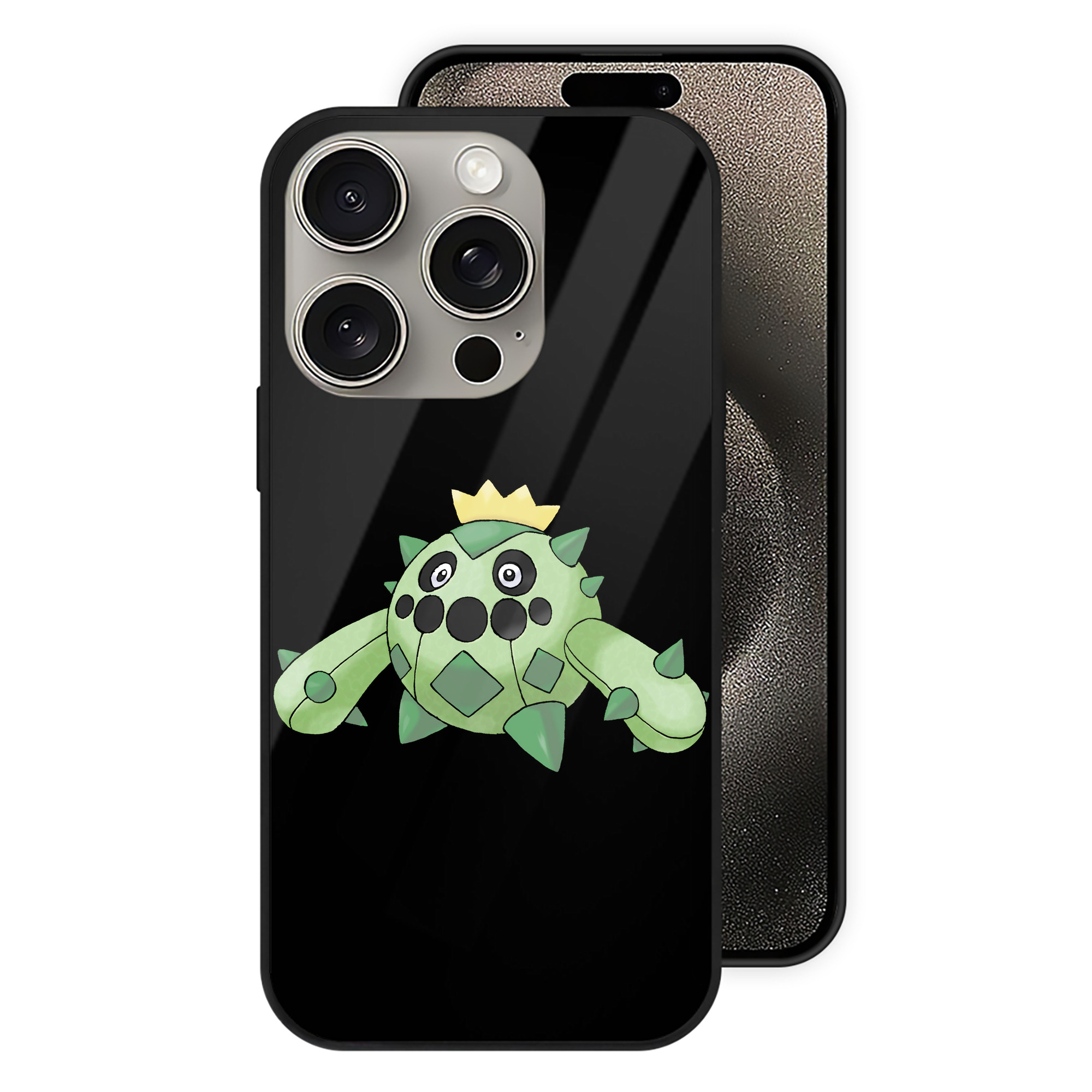 （画像用） ポケットモンスター Pokémon 【iPhone15Pro対応】スマホケース 耐衝撃＆黄変防止 背面ガラス