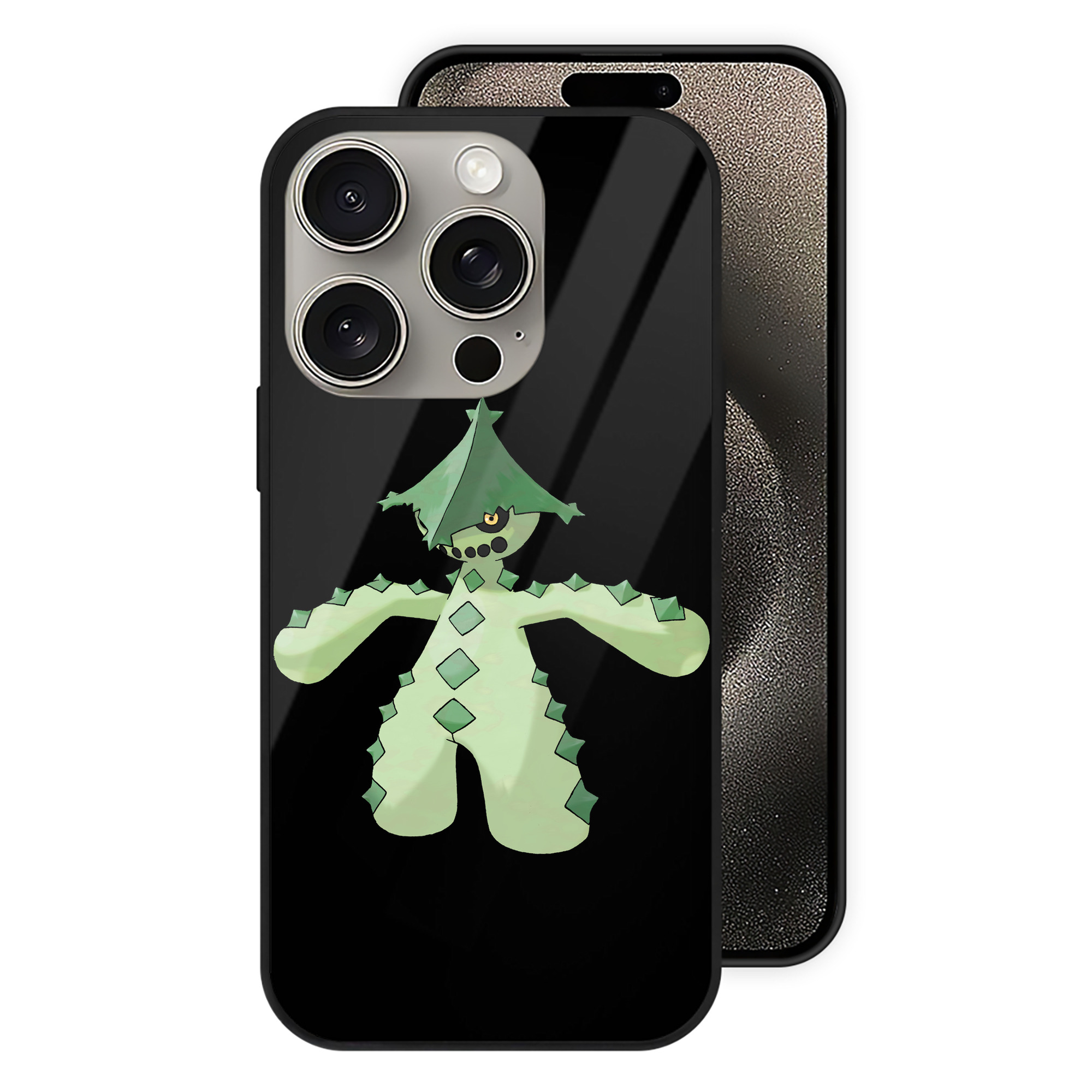 （画像用） ポケットモンスター Pokémon 【iPhone15Pro対応】スマホケース 耐衝撃＆黄変防止 背面ガラス