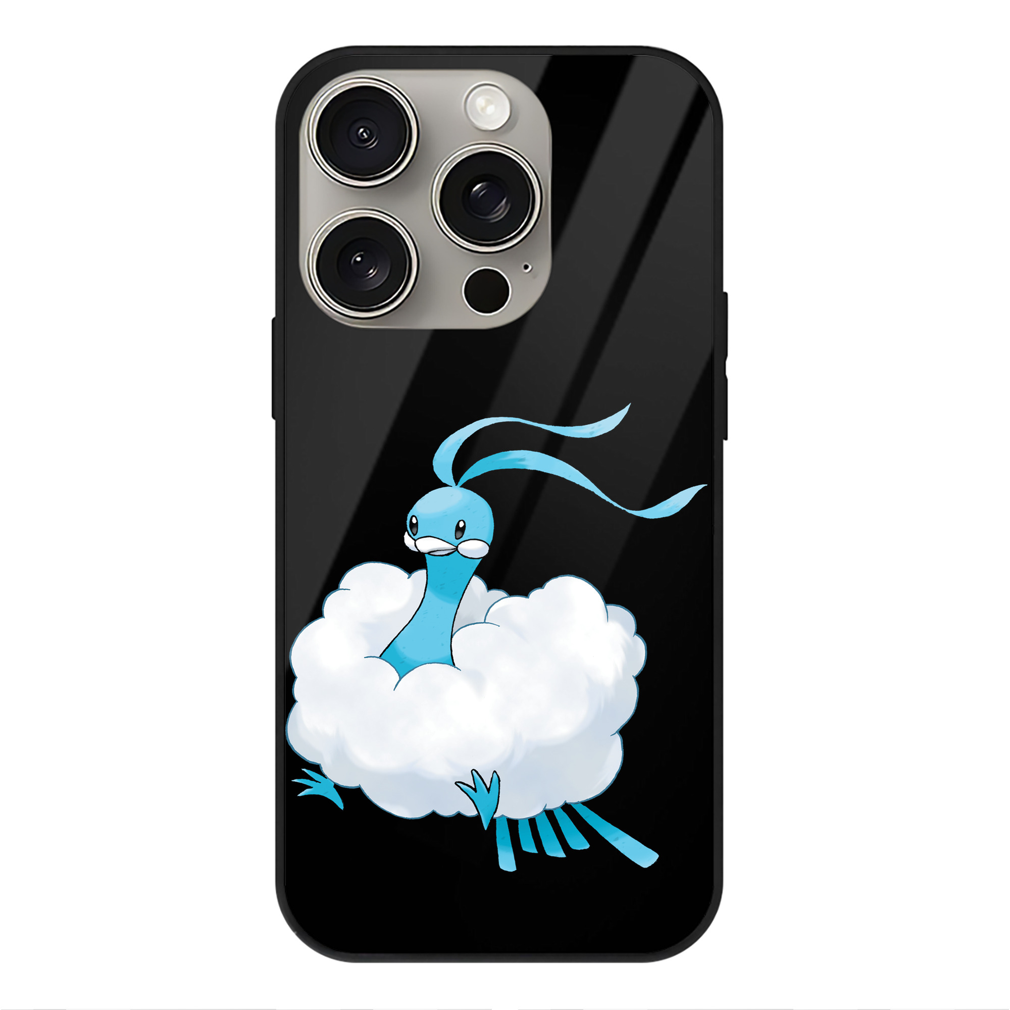 （画像用） ポケットモンスター Pokémon 【iPhone15Pro対応】スマホケース 耐衝撃＆黄変防止 背面ガラス