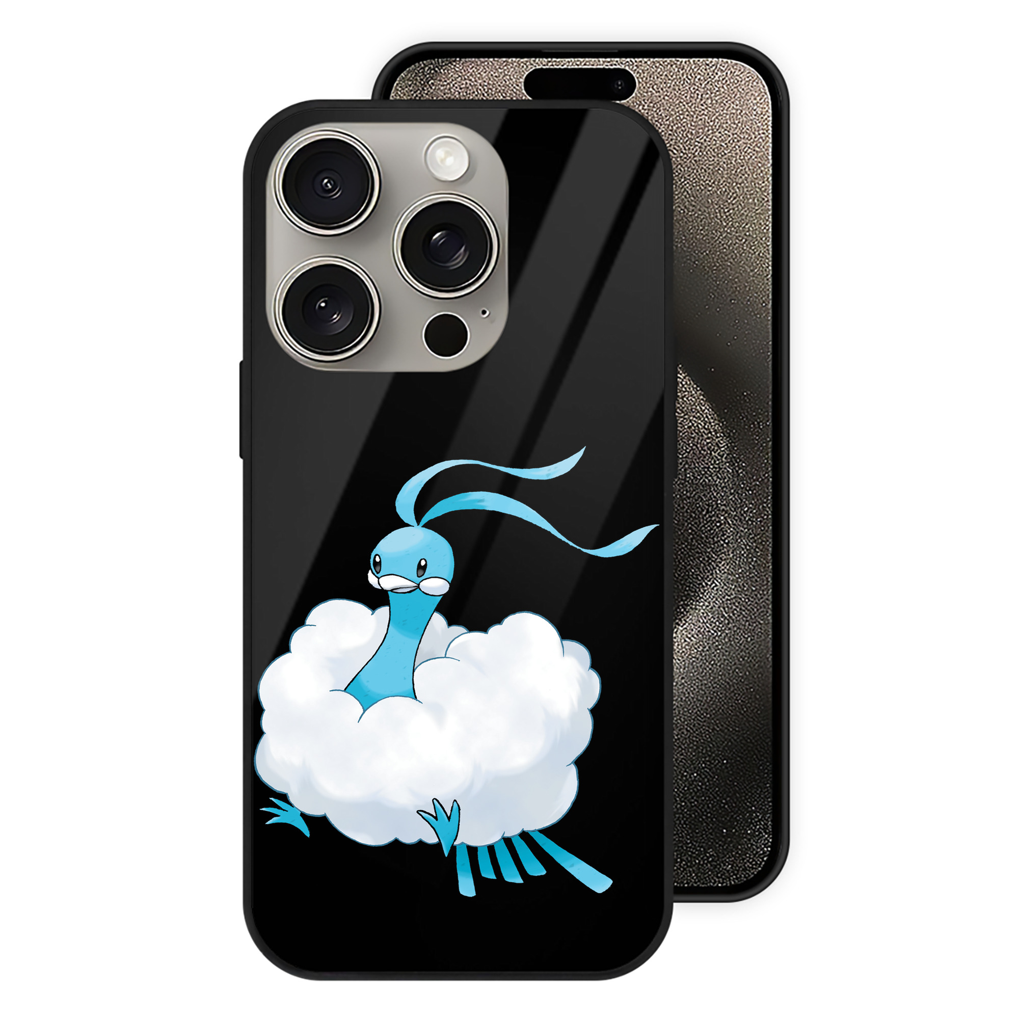 （画像用） ポケットモンスター Pokémon 【iPhone15Pro対応】スマホケース 耐衝撃＆黄変防止 背面ガラス