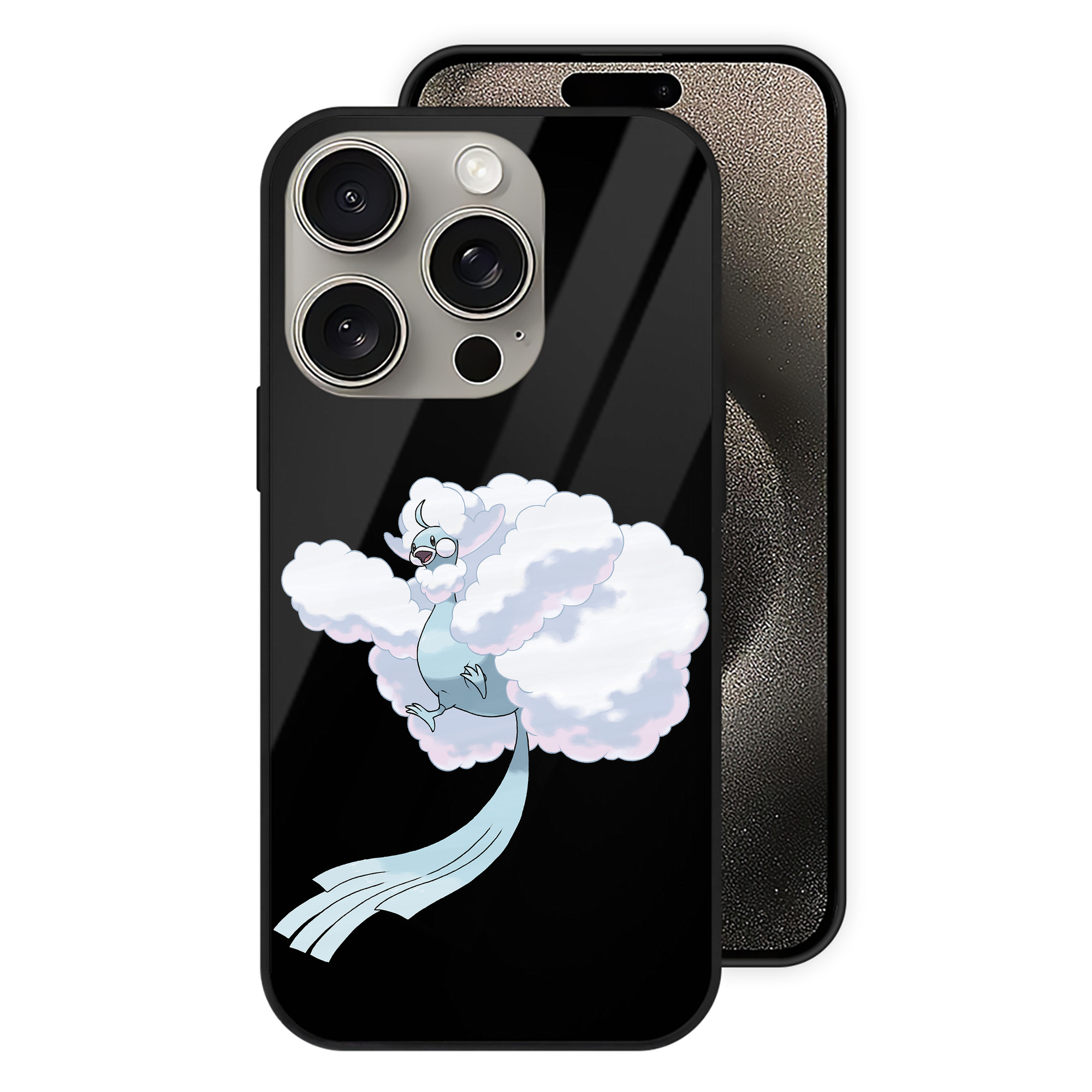（画像用） ポケットモンスター Pokémon 【iPhone15Pro対応】スマホケース 耐衝撃＆黄変防止 背面ガラス
