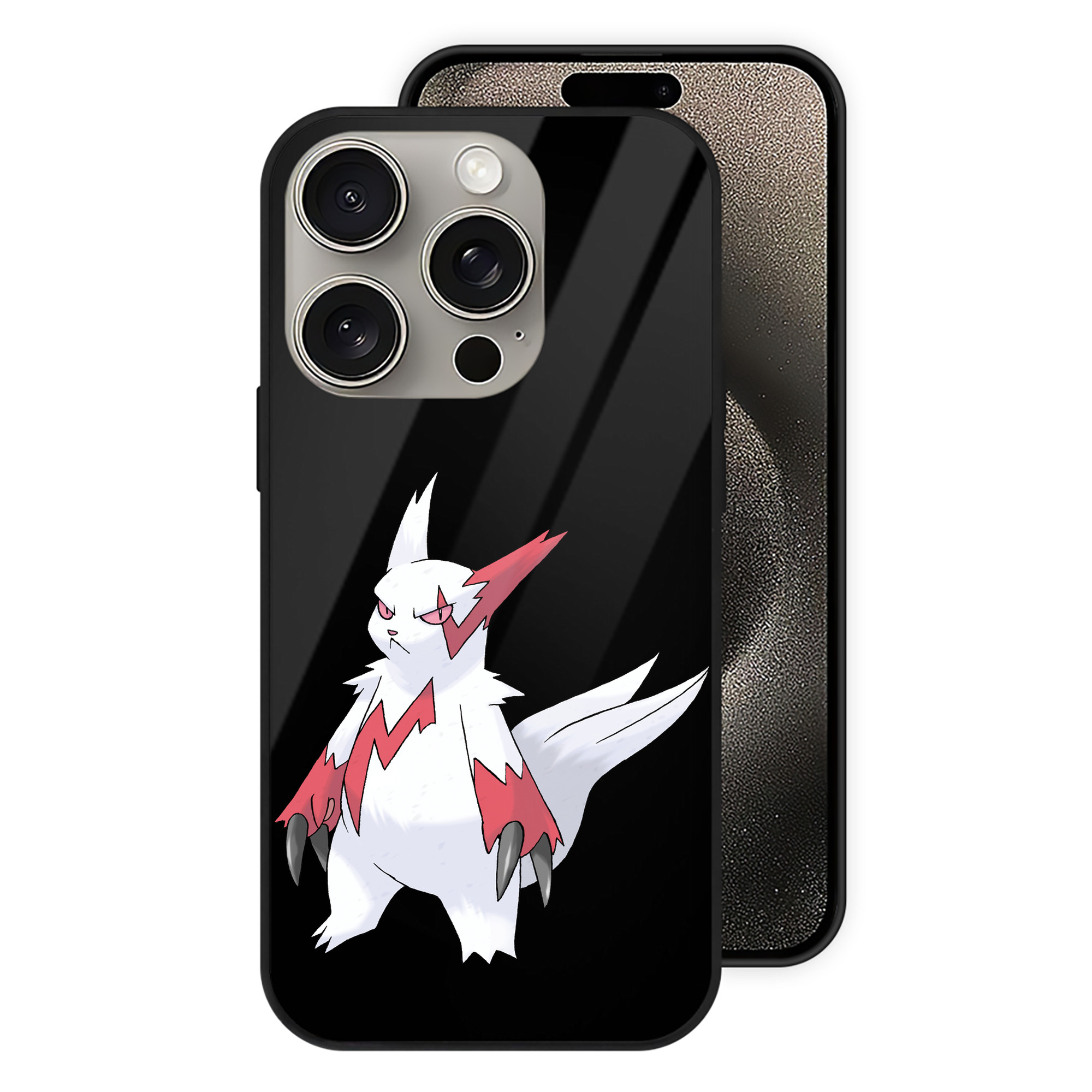 （画像用） ポケットモンスター Pokémon 【iPhone15Pro対応】スマホケース 耐衝撃＆黄変防止 背面ガラス