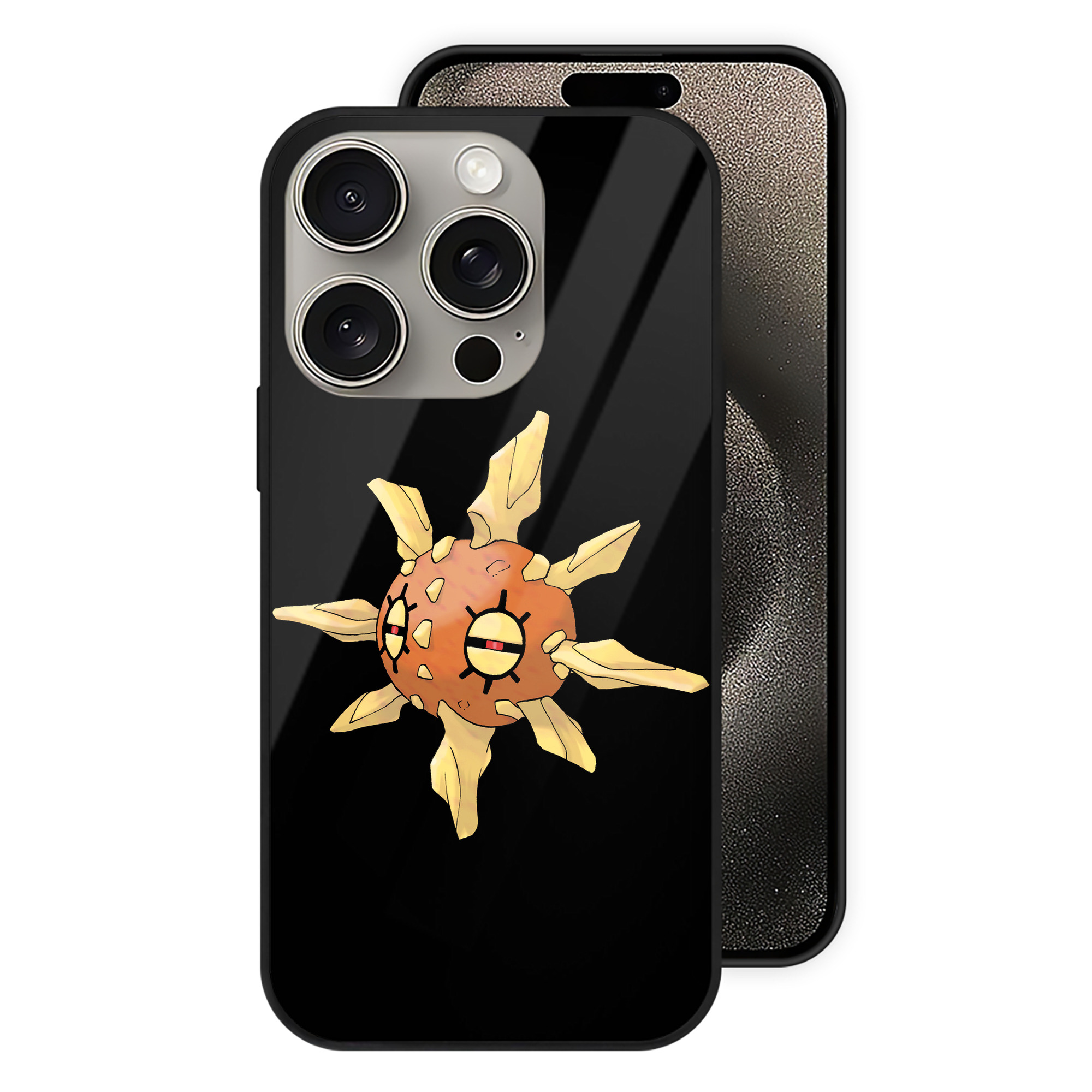 （画像用） ポケットモンスター Pokémon 【iPhone15Pro対応】スマホケース 耐衝撃＆黄変防止 背面ガラス