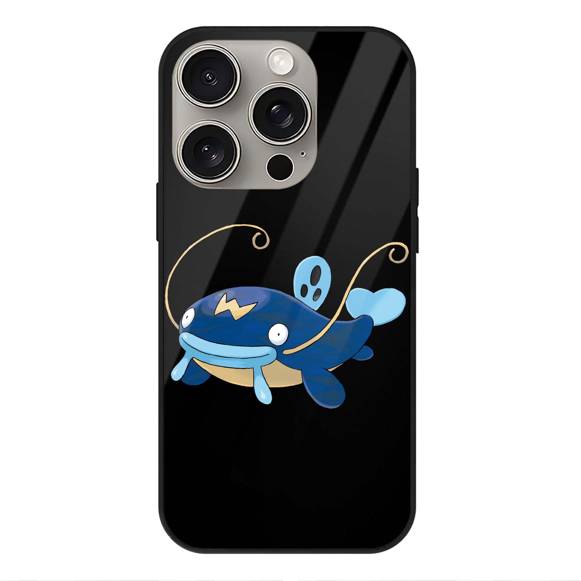 （画像用） ポケットモンスター Pokémon 【iPhone15Pro対応】スマホケース 耐衝撃＆黄変防止 背面ガラス