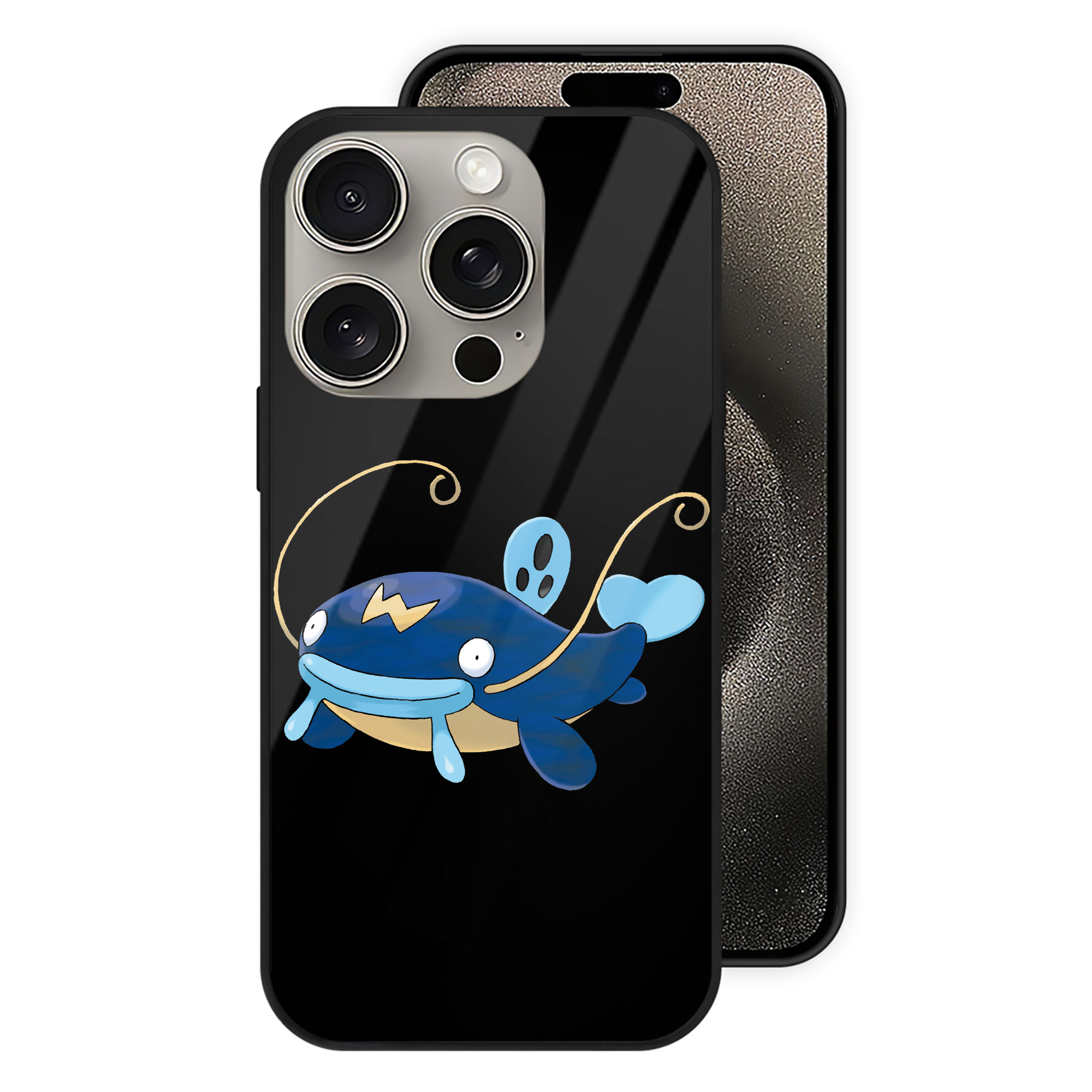 （画像用） ポケットモンスター Pokémon 【iPhone15Pro対応】スマホケース 耐衝撃＆黄変防止 背面ガラス