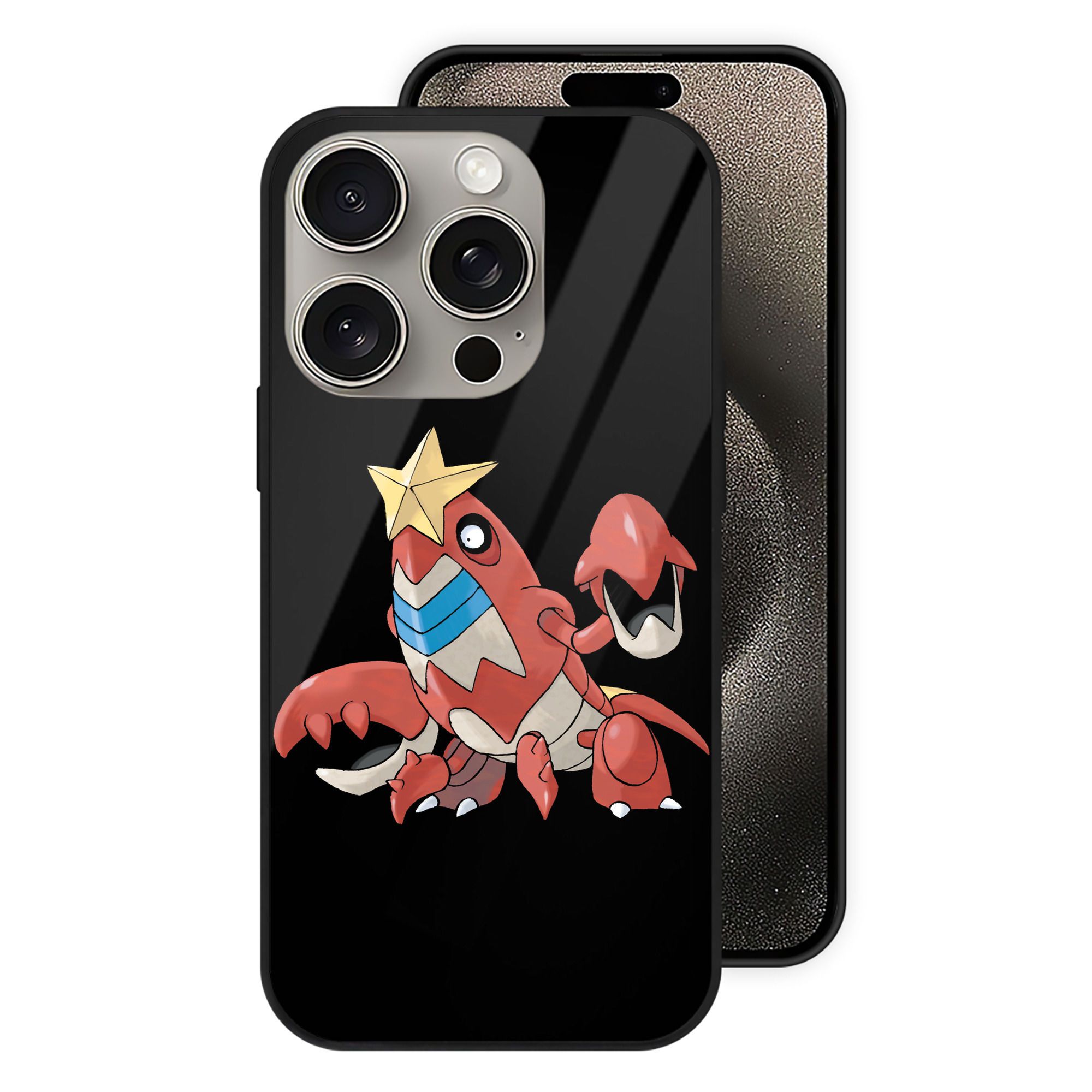 （画像用） ポケットモンスター Pokémon 【iPhone15Pro対応】スマホケース 耐衝撃＆黄変防止 背面ガラス